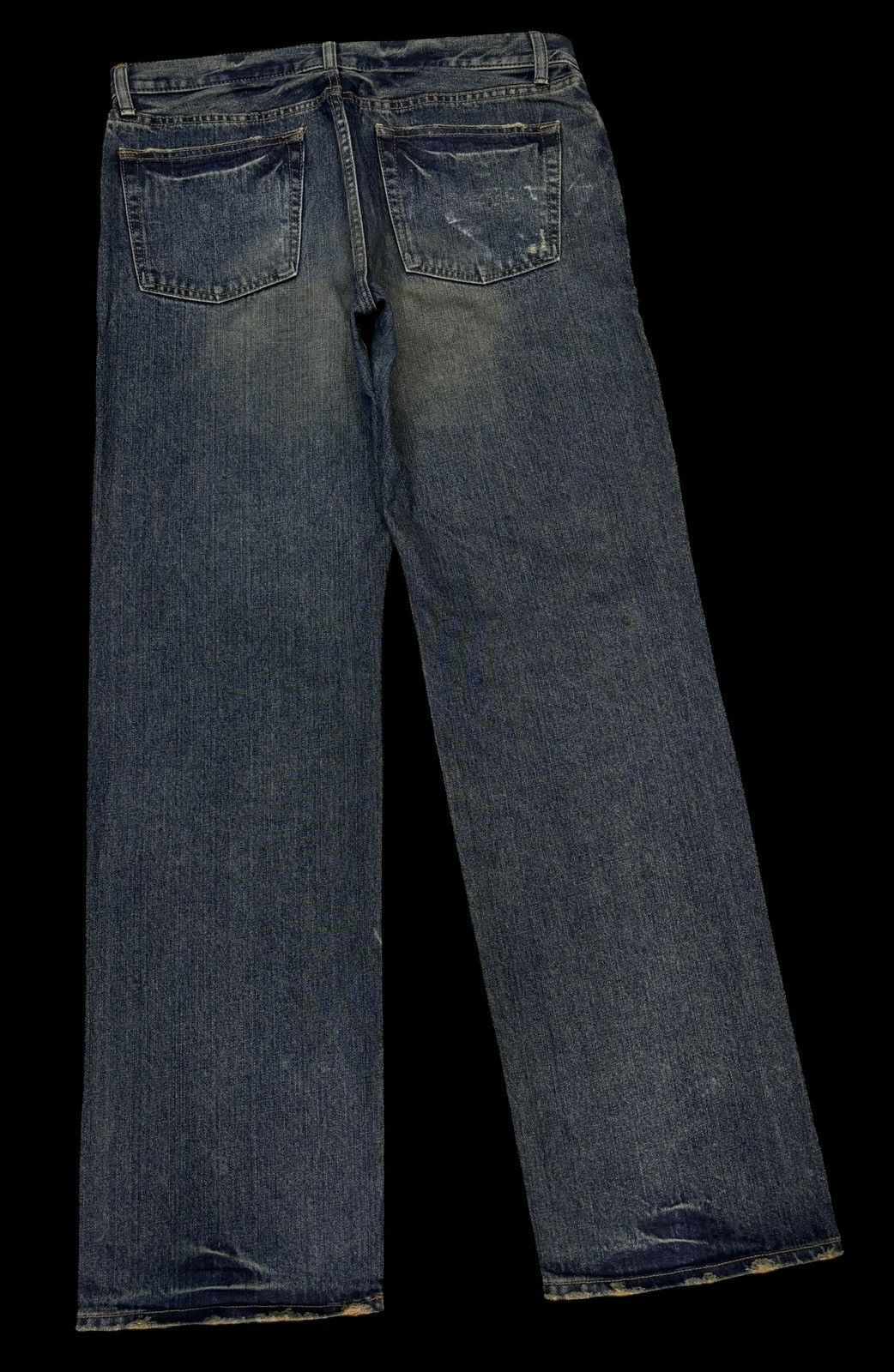 Tornado Mart GL HEART RUSTY BAGGY DISTRESSED DENIM JEANS Size US 35 - 4 Thumbnail