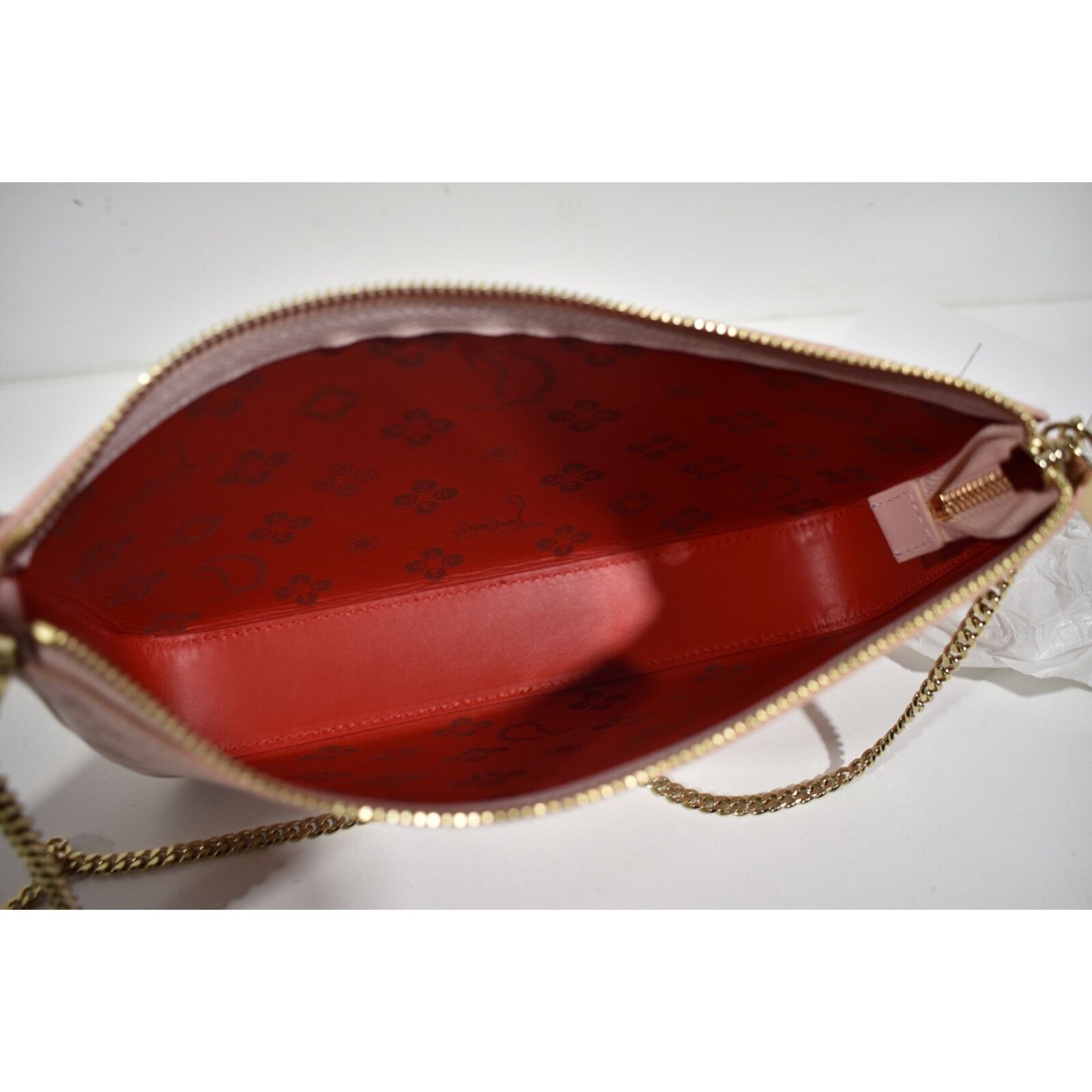 Christian Louboutin Christian Louboutin Leather Pouch Chain Shoulder Clutch Bag Size ONE SIZE - 11 Thumbnail