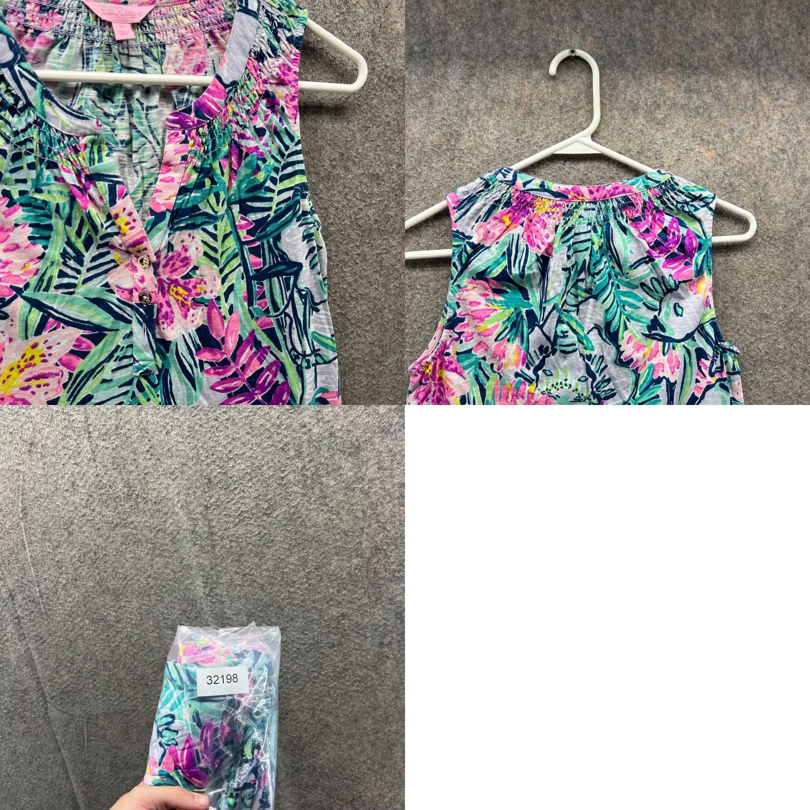 Lilly Pulitzer Lilly Pulitzer Dress Womens XS Green Pink Sleeveless Floral Print Summer Pencil Dress Women XS Pink Floral Size XS / US 0-2 / IT 36-38 - 8 Thumbnail