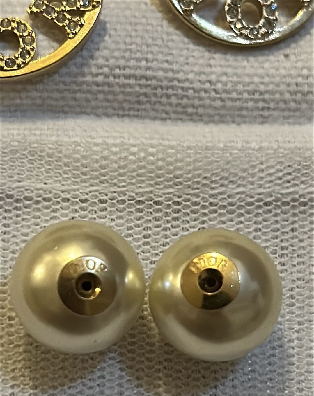 Dior Dior Tribales Earrings Gold-Finish Metal White Resin Pearl Size ONE SIZE - 9 Thumbnail