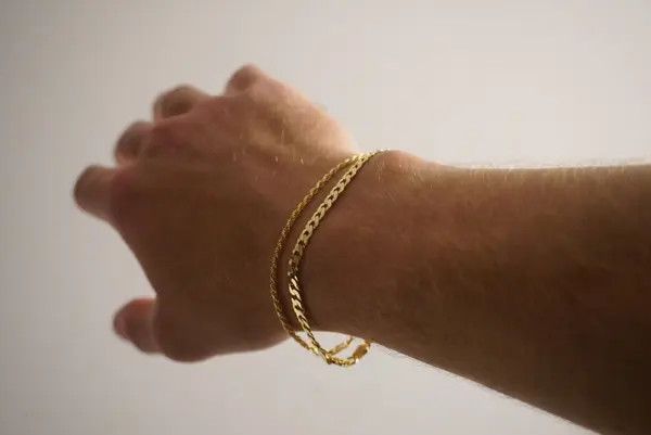Jewelry Gold bracelet stack 14k gold vermeil bracelet set 7 inches Size ONE SIZE - 5 Thumbnail