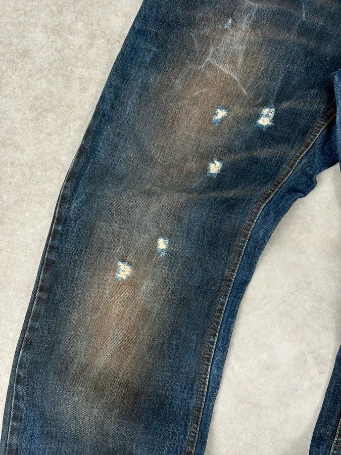 Dolce & Gabbana AW2005 Dolce & Gabbana Blue Faded Distressed Denim Jeans Size US 32 / EU 48 - 10 Thumbnail
