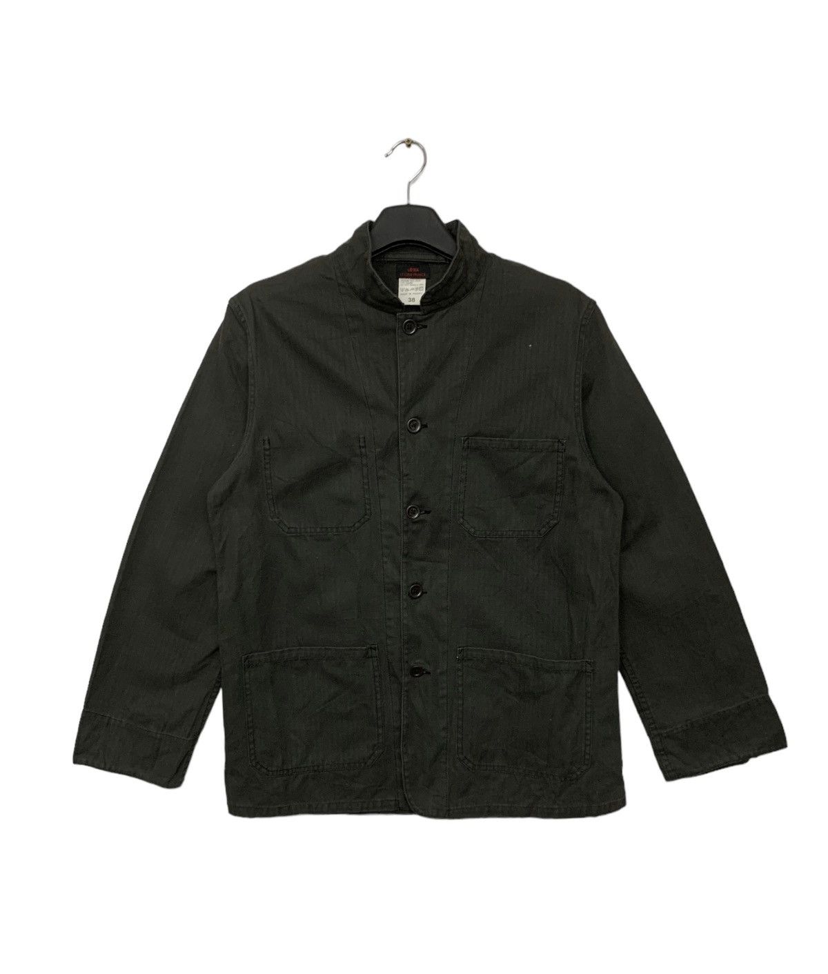 image of Rare Vetra Le Lude France Chore Worker Jacket in Dark Green, Men's (Size Medium)