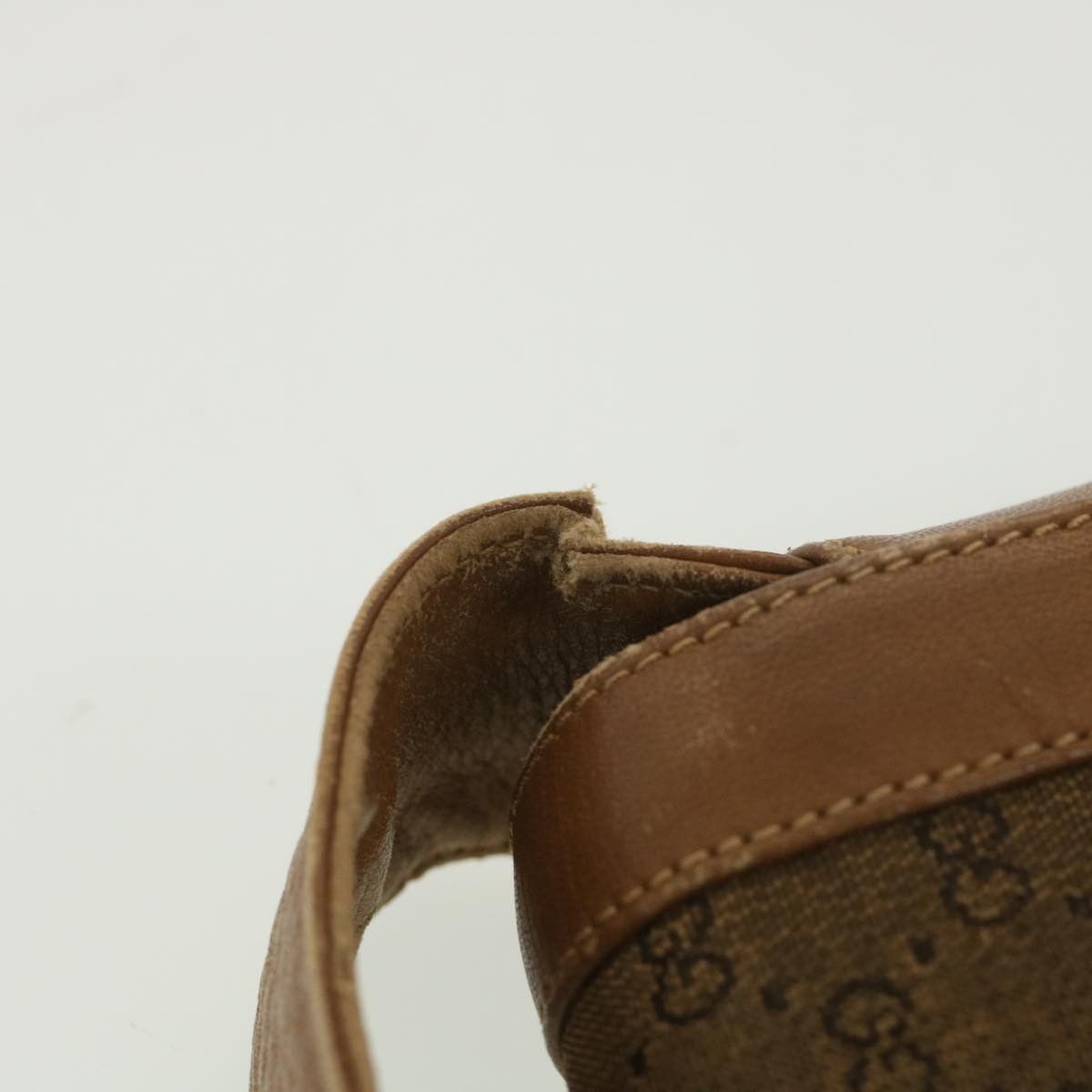 Gucci GUCCI Micro GG Canvas Shoulder Bag Beige Brown Size ONE SIZE - 9 Thumbnail