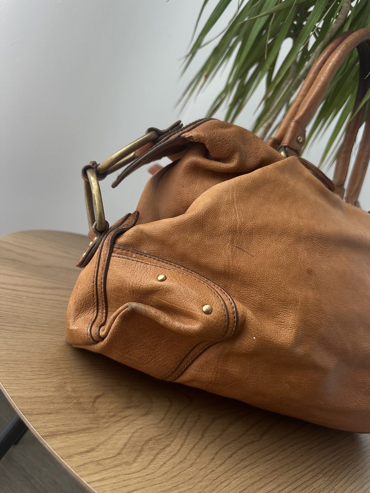Bally Vintage Leather Bally Brown Shoulders Faded Bag Size ONE SIZE - 11 Thumbnail