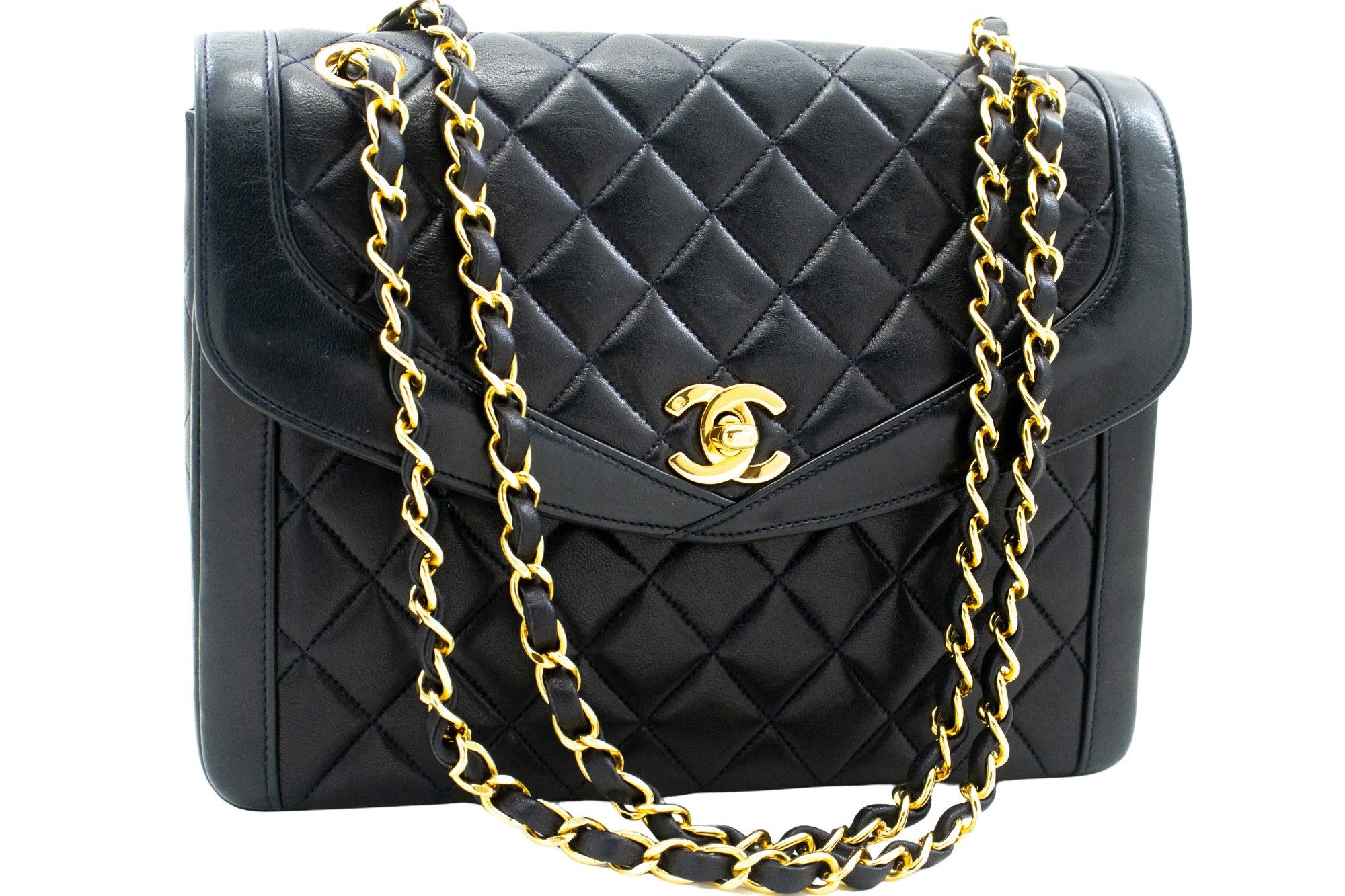 Chanel Matelassé Navy Leather Shoulder Bag (Pre-Owned) Size ONE SIZE - 1 Thumbnail