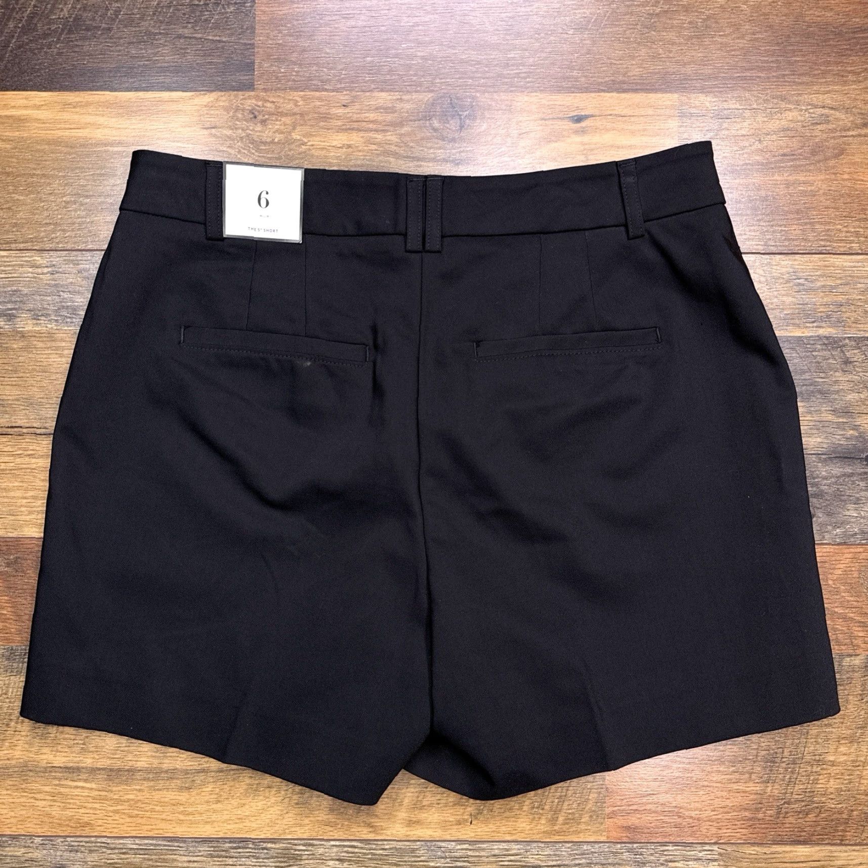 White House Black Market WHBM 5 Inch Shorts Womens 6 Black Low Rise Stretch New Size 28" / US 6 / IT 42 - 2 Thumbnail