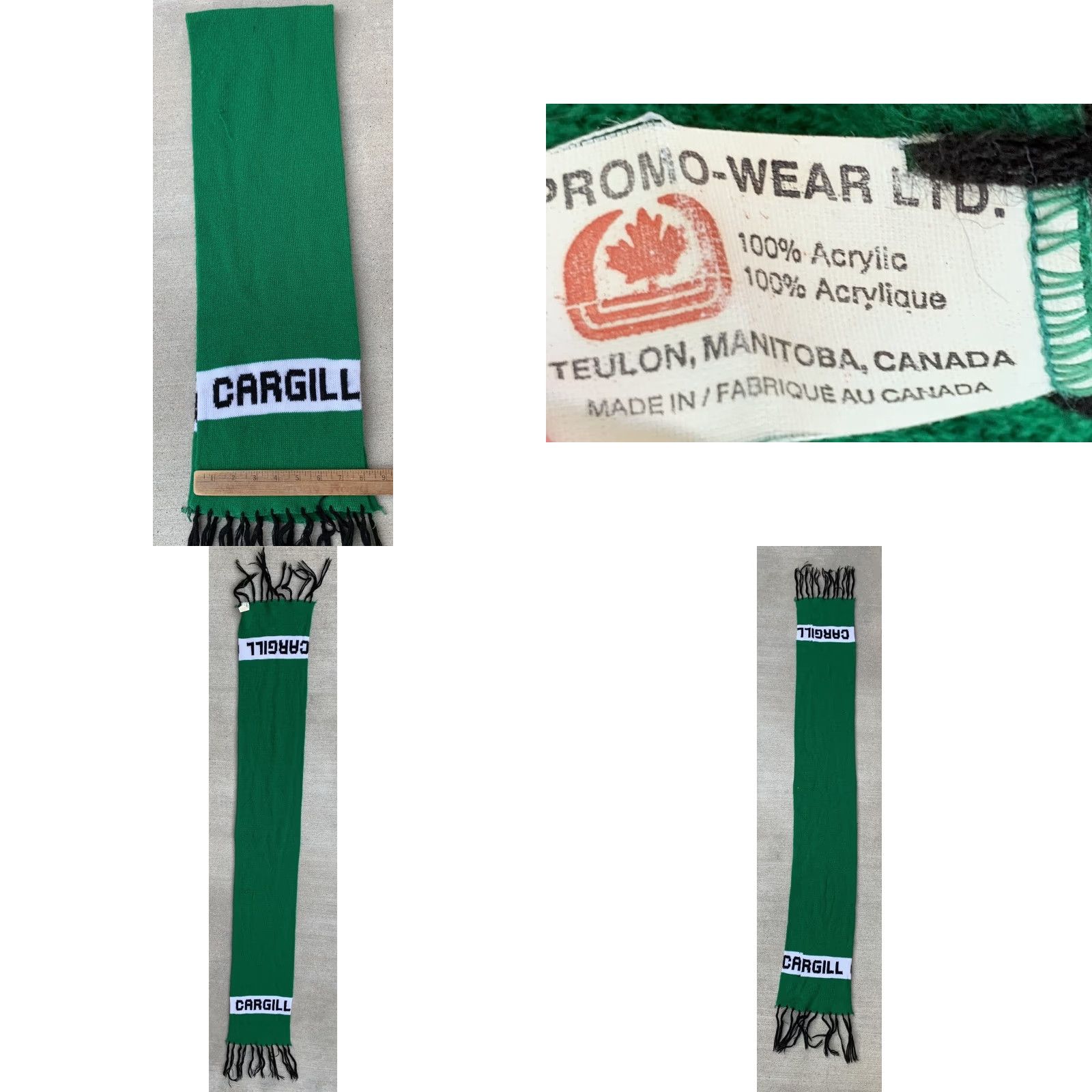 Vintage VINTAGE Cargill Acrylic Knit Scarf Made In Canada POS Promo Wear Ltd Green Scarf Mens Womens Other Keywords: Casual, Original Canada 80s 90s Size ONE SIZE - 8 Thumbnail
