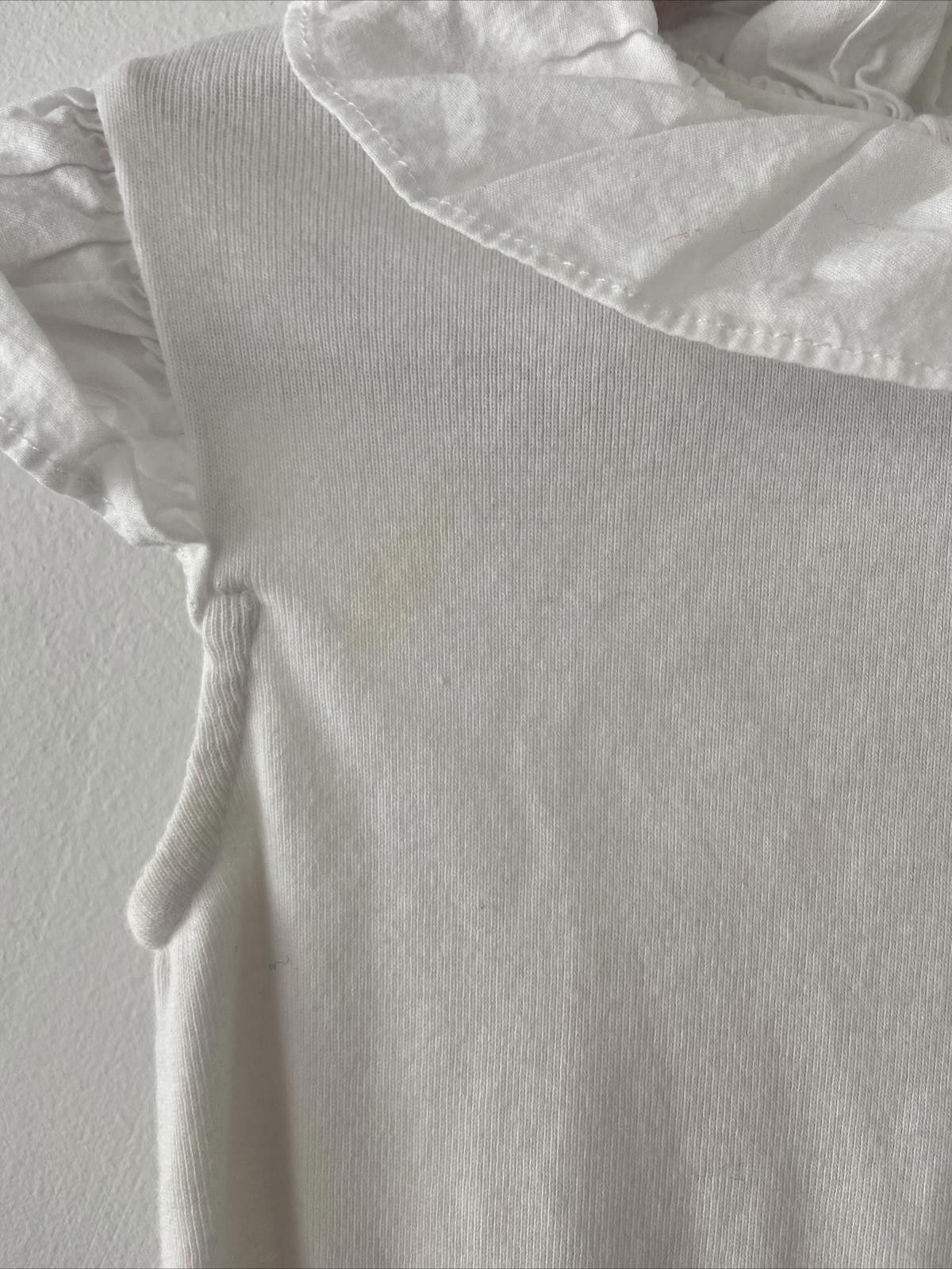 Designer Jacadi Bodysuit with Scalloped Neck Size 36M Size ONE SIZE - 2 Thumbnail