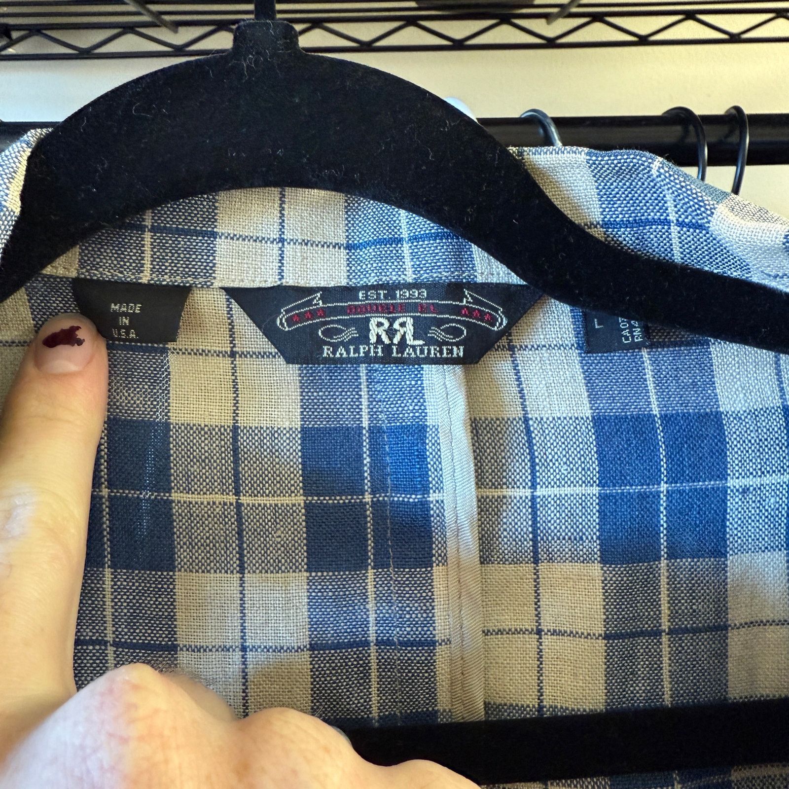 RRL Ralph Lauren RRL Plaid Blazer Size L / US 10 / IT 46 - 3 Thumbnail