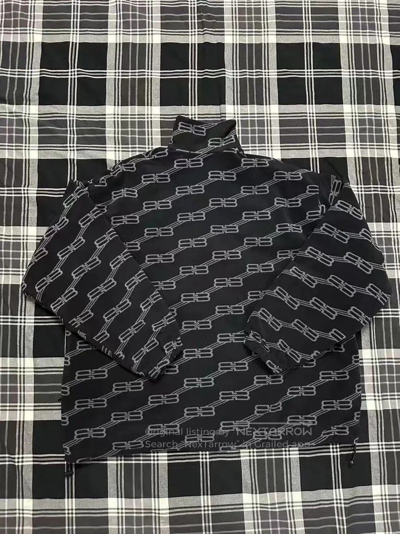 Balenciaga Balenciaga SS23 Logo All-Over Print Zip Jacket Coat. Size US S / EU 44-46 / 1 - 3 Thumbnail