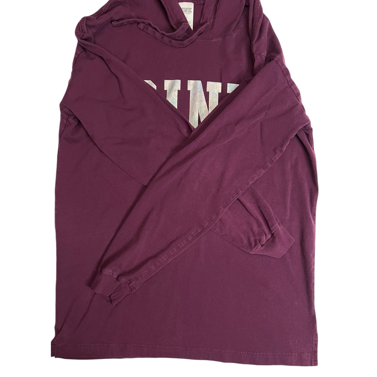 Pink Victoria’s Secret PINK Hoodie – Burgundy – Women’s Small Size S / US 4 / IT 40 - 5 Thumbnail