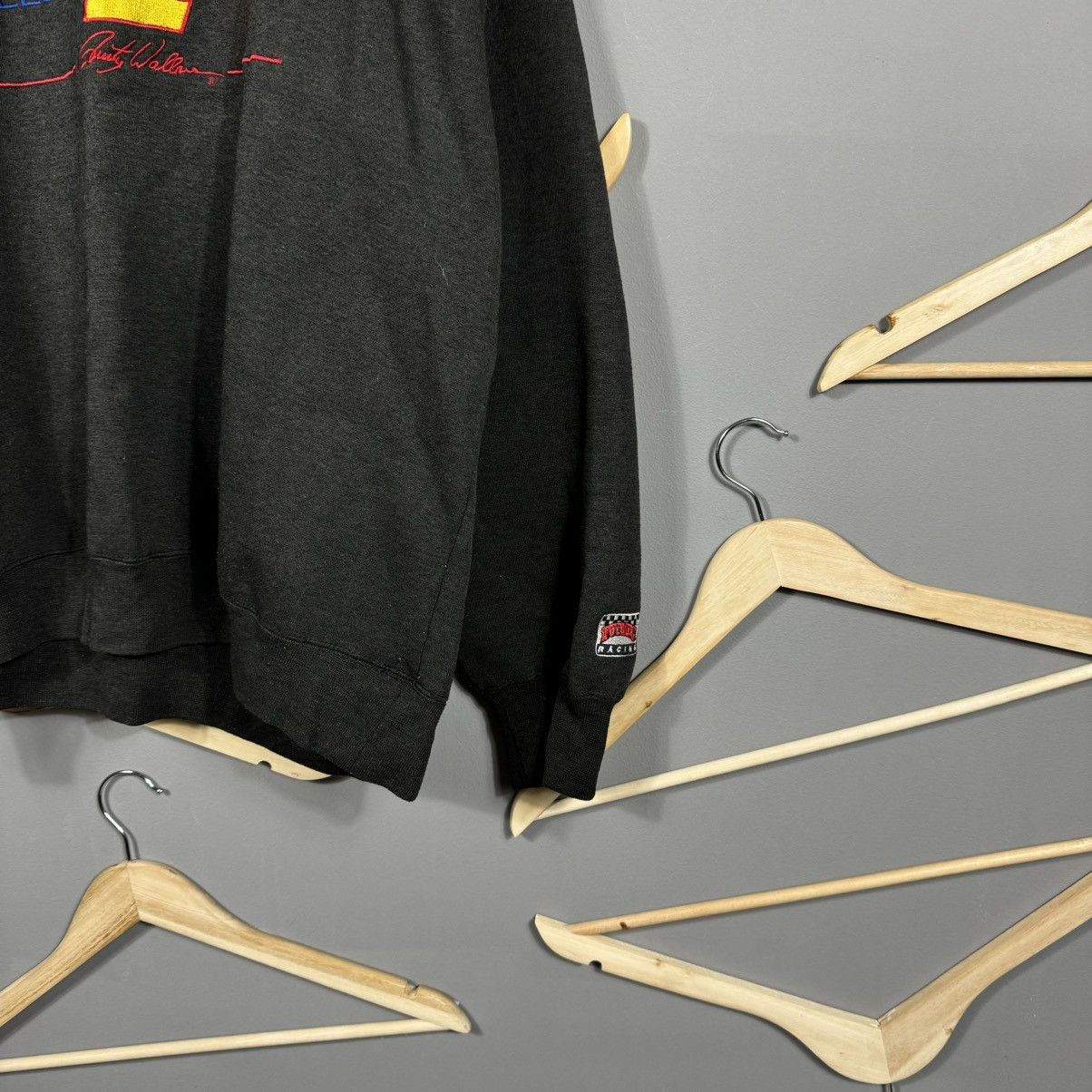 Nutmeg Vintage Nutmeg Racing NASCAR 2 Wallace Miller Sweatshirt Size US L / EU 52-54 / 3 - 3 Thumbnail