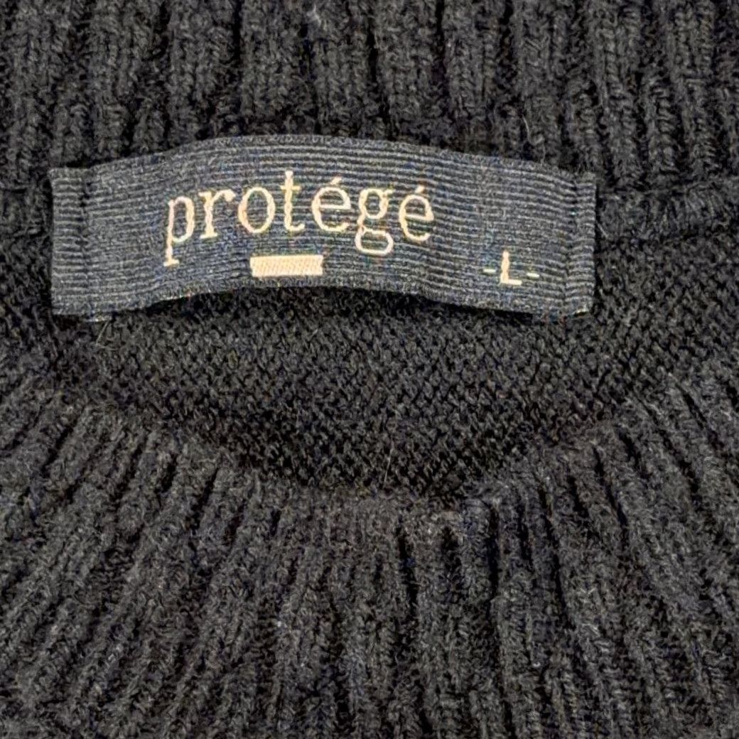 Vintage VINTAGE Protege Shirt Men 90s Black Textured 3D Knit Pullover Large L Size US L / EU 52-54 / 3 - 5 Thumbnail