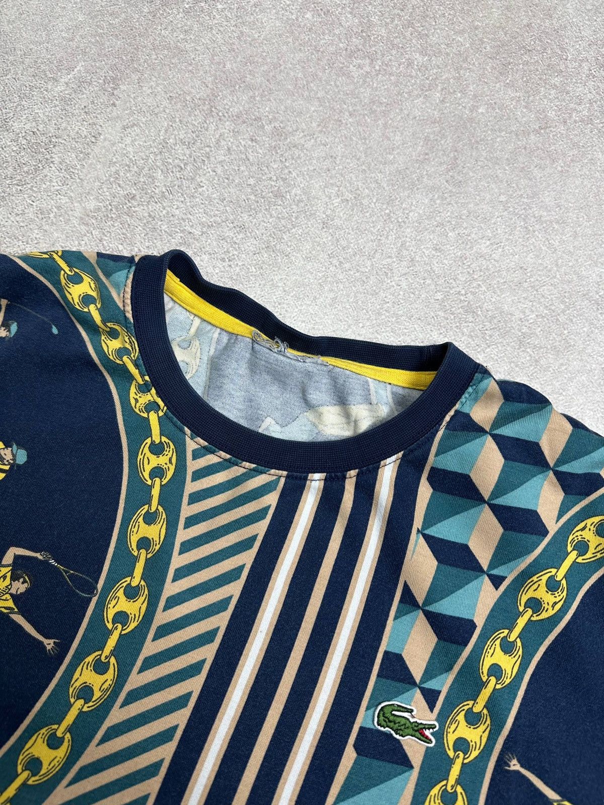 Lacoste Vintage Lacoste All Over Print Golf T-shirt Rare L Size US L / EU 52-54 / 3 - 7 Thumbnail