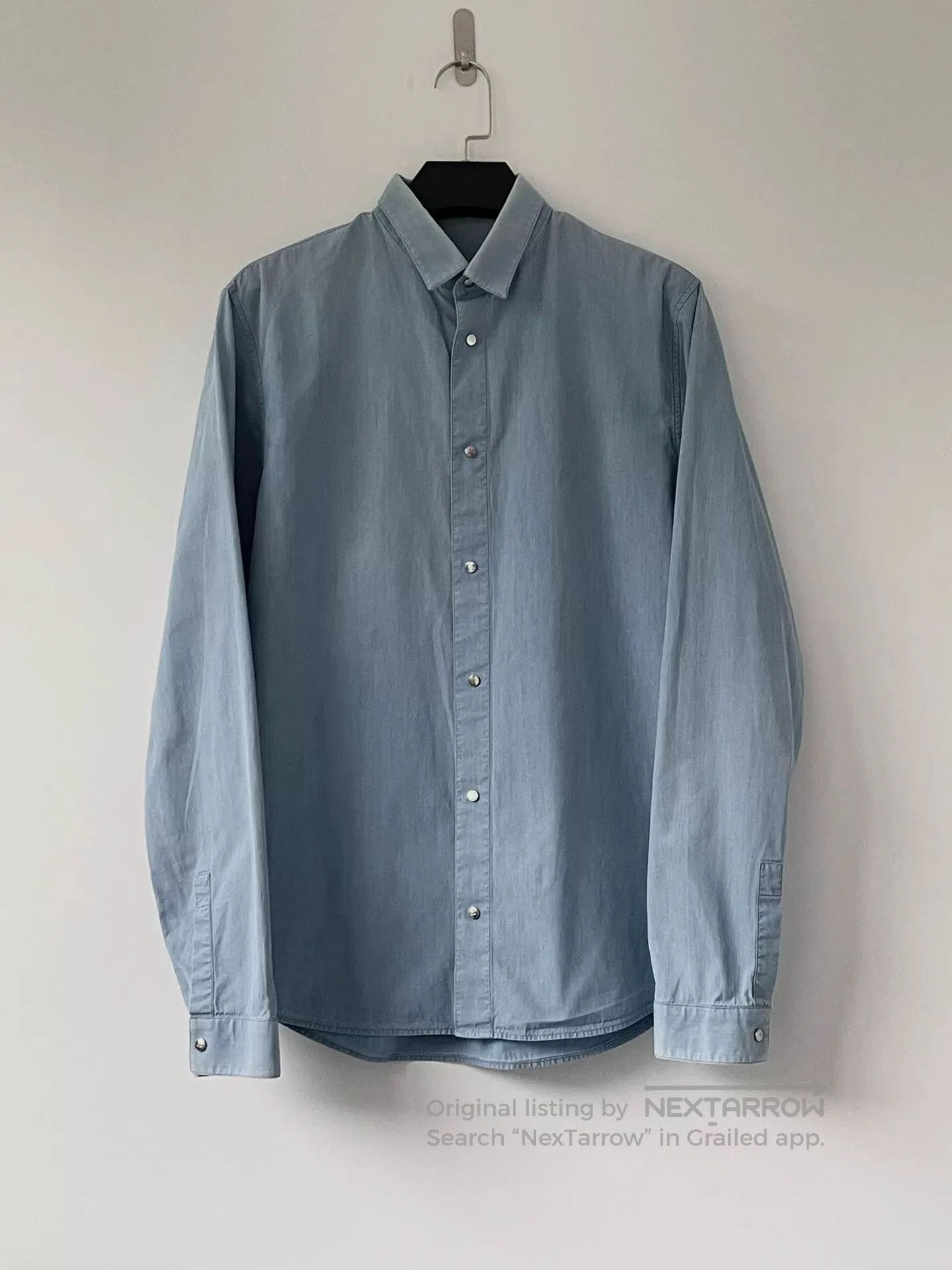 Dior light blue cotton shirt by Dior. Size US M / EU 48-50 / 2 - 1 Thumbnail