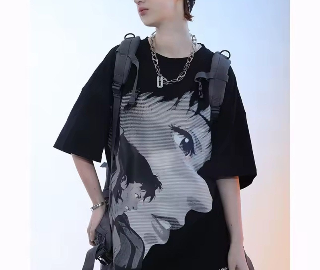 Japanese Brand Cartoon Anime Streetwear Harajuku Oversize T Shirt Size US M / EU 48-50 / 2 - 3 Thumbnail