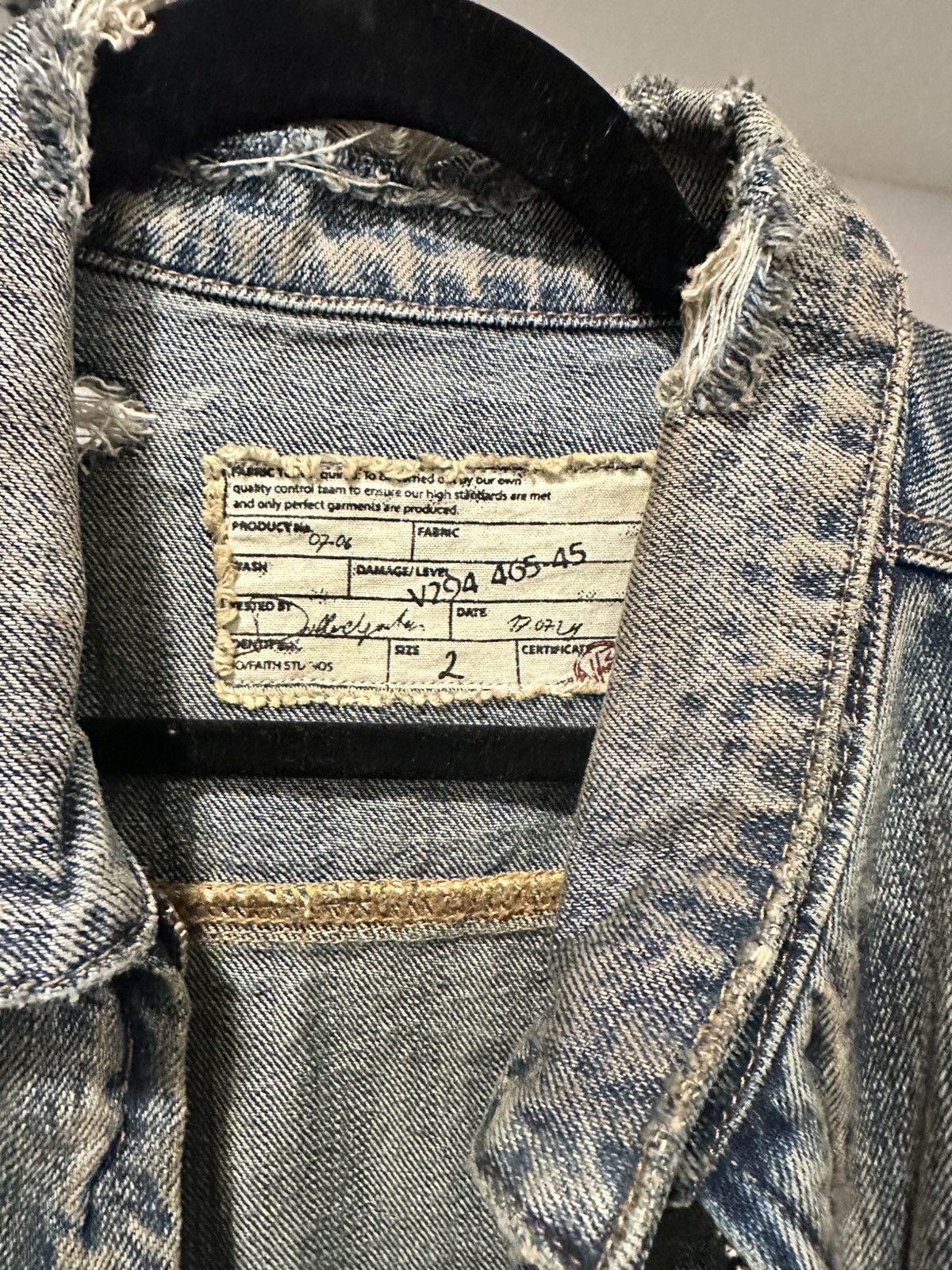 No Faith Studios No Faith Studios Denim Jacket Size US M / EU 48-50 / 2 - 2 Thumbnail