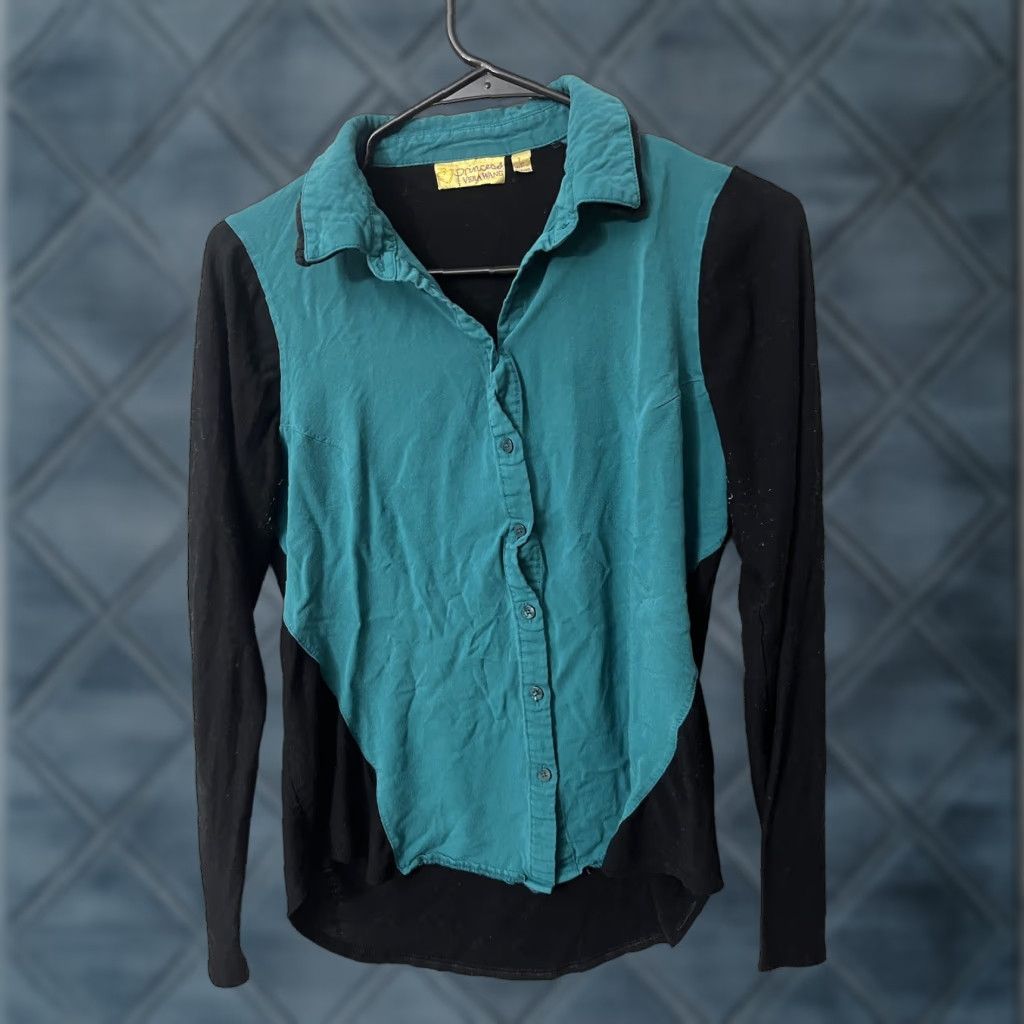 Vera Wang Vera Wang Princess Shirt Blouse Women L Green Princess Shirt Women L Green Vera Wang Size L / US 10 / IT 46 - 1 Thumbnail