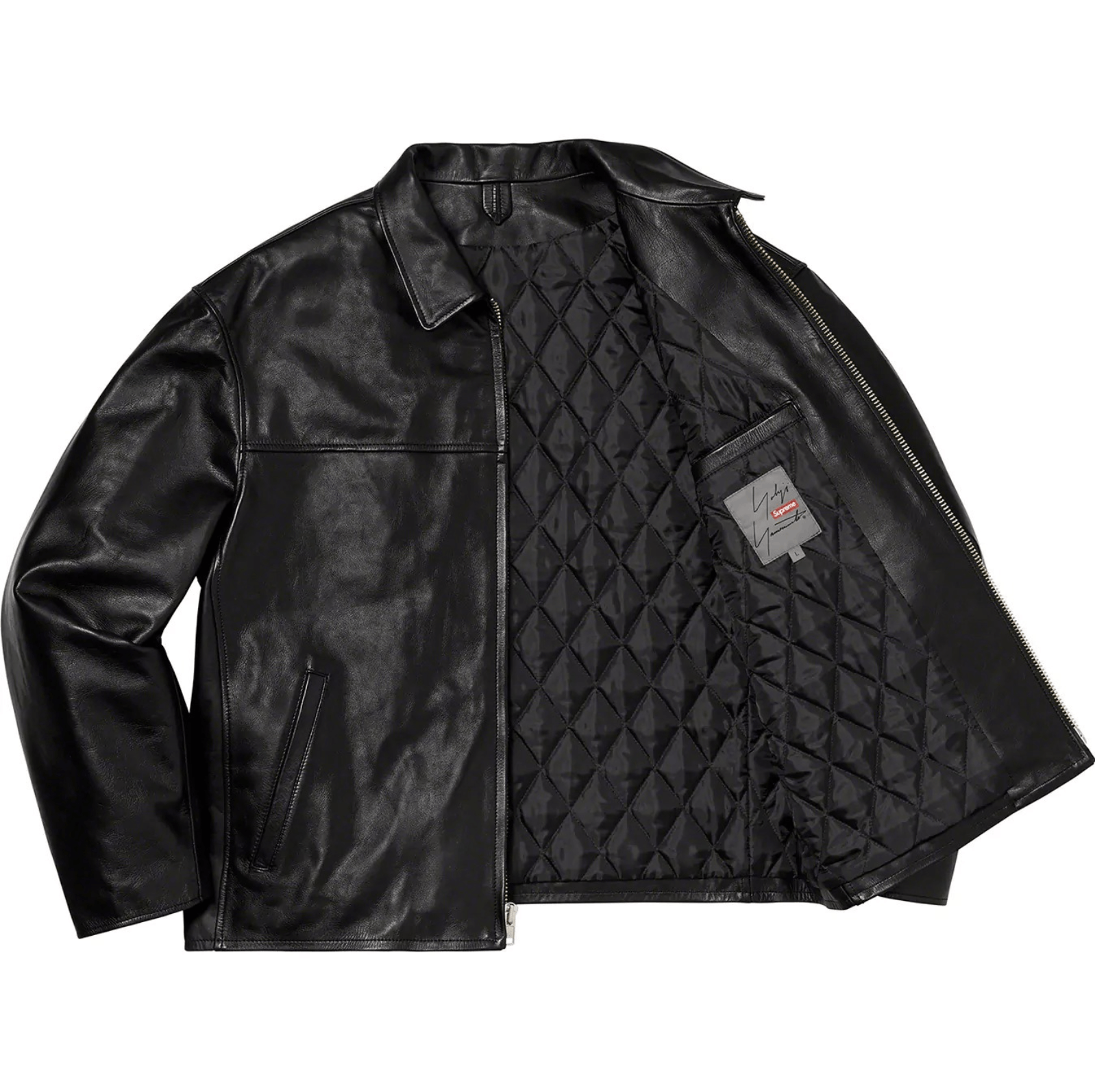 Supreme × Yohji Yamamoto Supreme X Yohji Yamamoto Pour Homme - Leather Jacket Size US S / EU 44-46 / 1 - 5 Thumbnail