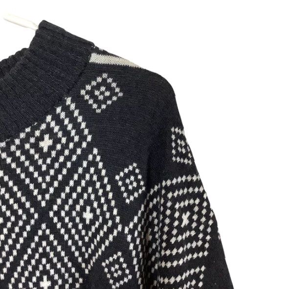 H&M VINTAGE H&M Western Sweater Poncho Womens XS/S Oversized Gray Tunic Pullover Wool Blend Size XS / US 0-2 / IT 36-38 - 5 Thumbnail