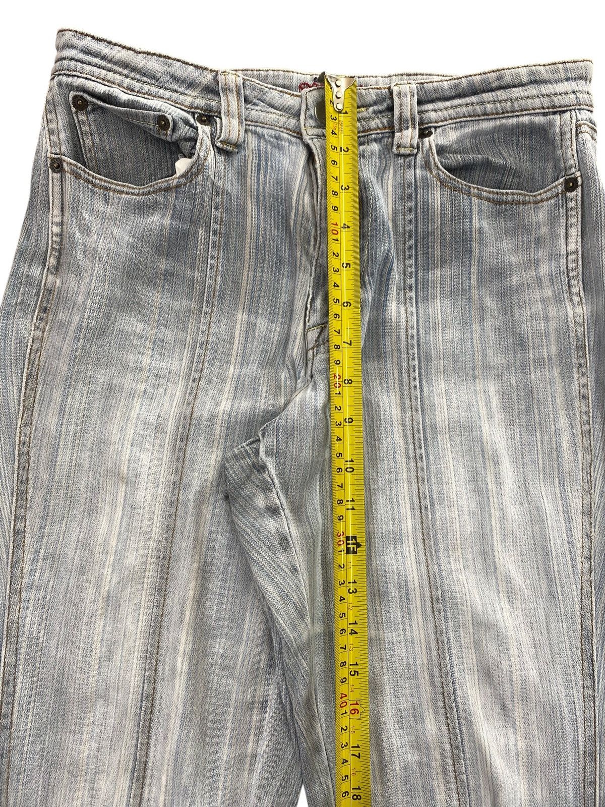 Japanese Brand Japanese Brand Blue Wash Arrow Line Style Flare Jeans Size US 28 / EU 44 - 10 Thumbnail