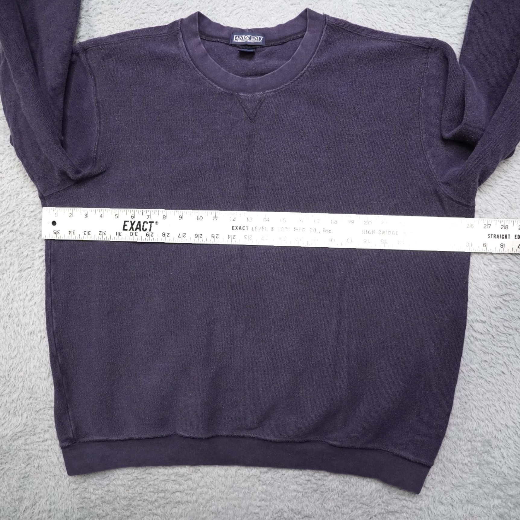 Lands' End VINTAGE Lands' End Sweatshirt Mens XL Navy Blue Crew Neck 90s Pullover Cotton Size US XL / EU 56 / 4 - 5 Thumbnail