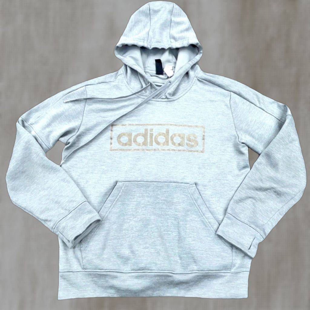 Adidas Adidas Hoodie Women Medium Gray Sweatshirt Sweater Logo Spell Out Ladies Size M / US 6-8 / IT 42-44 - 1 Thumbnail