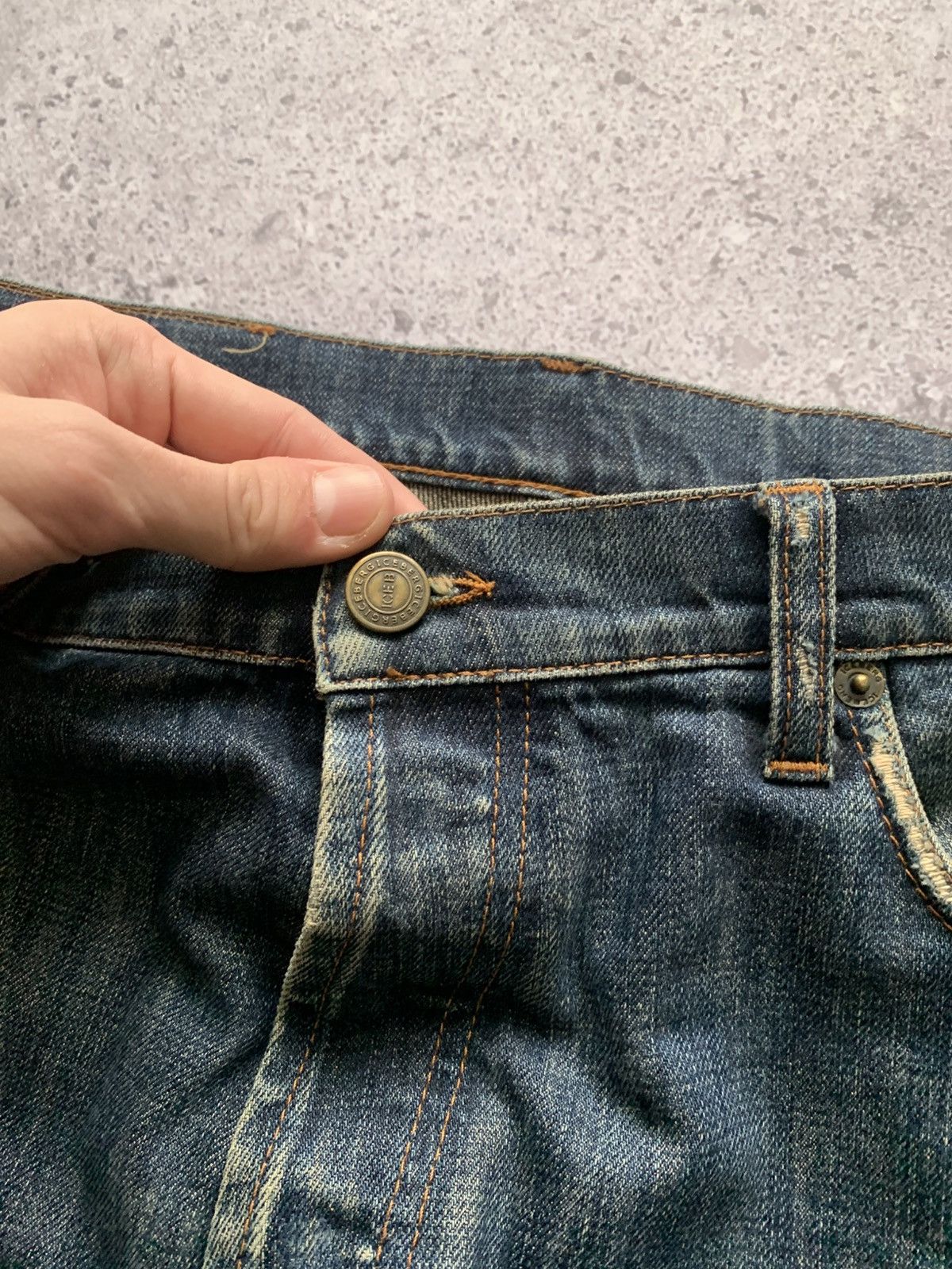 Iceberg 🔥VINTAGE 90s ICEBERG DISTRESSED Y2K JEANS Size US 38 / EU 54 - 15 Thumbnail