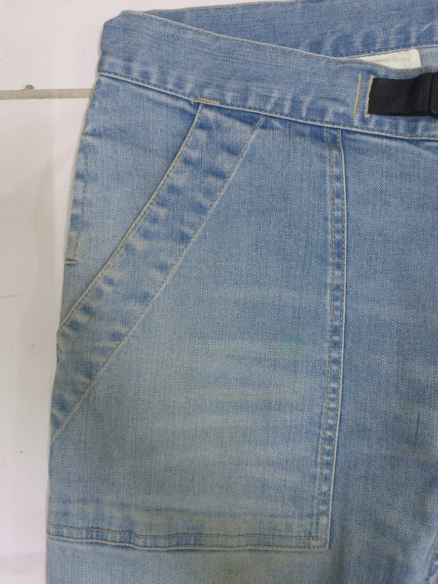 Gramicci × Vintage W33 Gramicci USA Single Belt Faded Blue Denim Jeans Retro Size US 33 - 8 Thumbnail