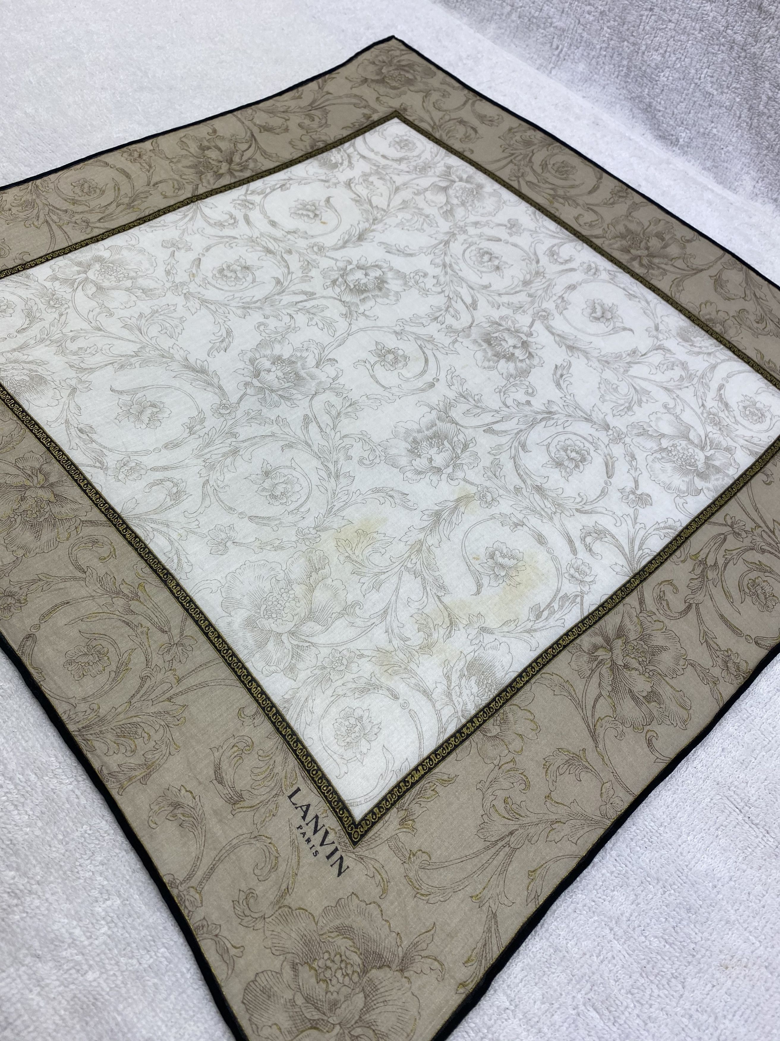 Lanvin × Vintage Lanvin Handkerchief / Bandana / Neckerchief Size ONE SIZE - 4 Thumbnail