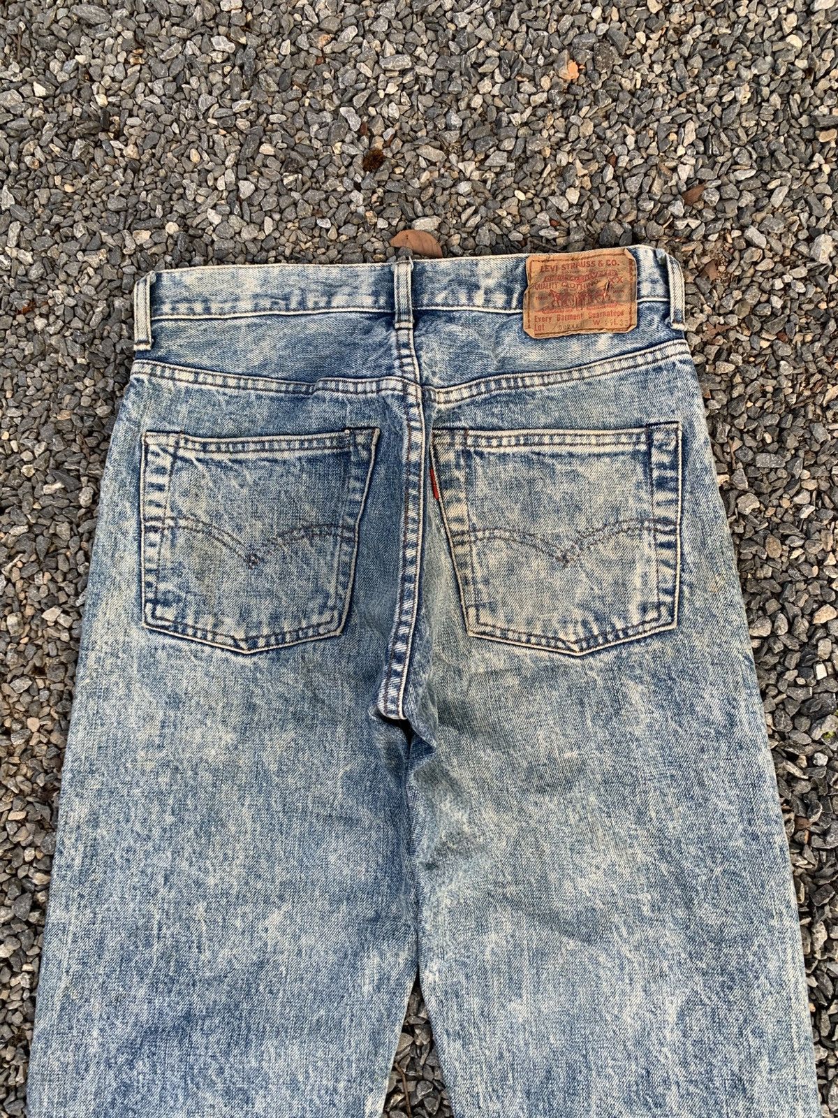 Kapital VINTAGE LEVI'S 502X BIG E SELVEDGE ASIDWASH DISTRESSED DENIM Size US 28 / EU 44 - 8 Thumbnail