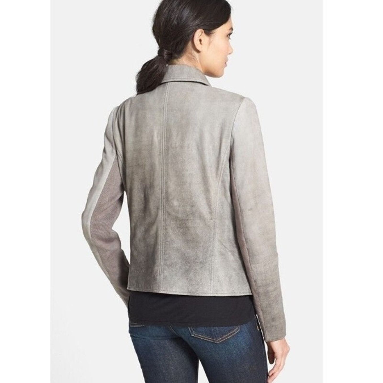 & Other Stories Trouve Rare 100% Genuine Leather Jacket XS Lining A001625 Size XS / US 0-2 / IT 36-38 - 2 Thumbnail