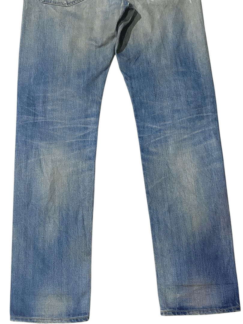 If Six Was Nine × Japanese Brand Vintage Japanese Brand Red Card Blue Washed Distressed Jeans Size US 36 / EU 52 - 12 Thumbnail