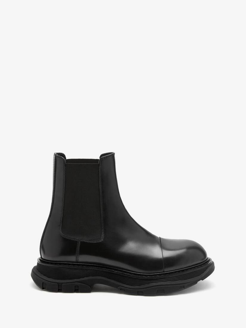 Alexander McQueen o1w1db10725 Tread Chelsea Boot in Black Size US 8 / EU 41 - 1 Thumbnail