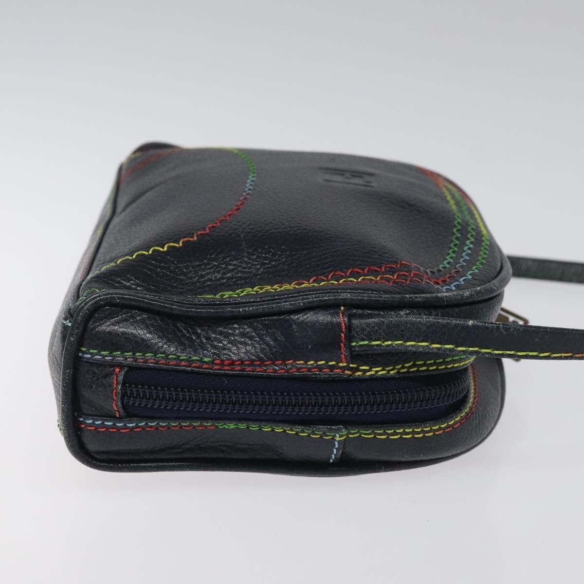 Fendi FENDI Shoulder Bag Leather Navy Size ONE SIZE - 4 Thumbnail