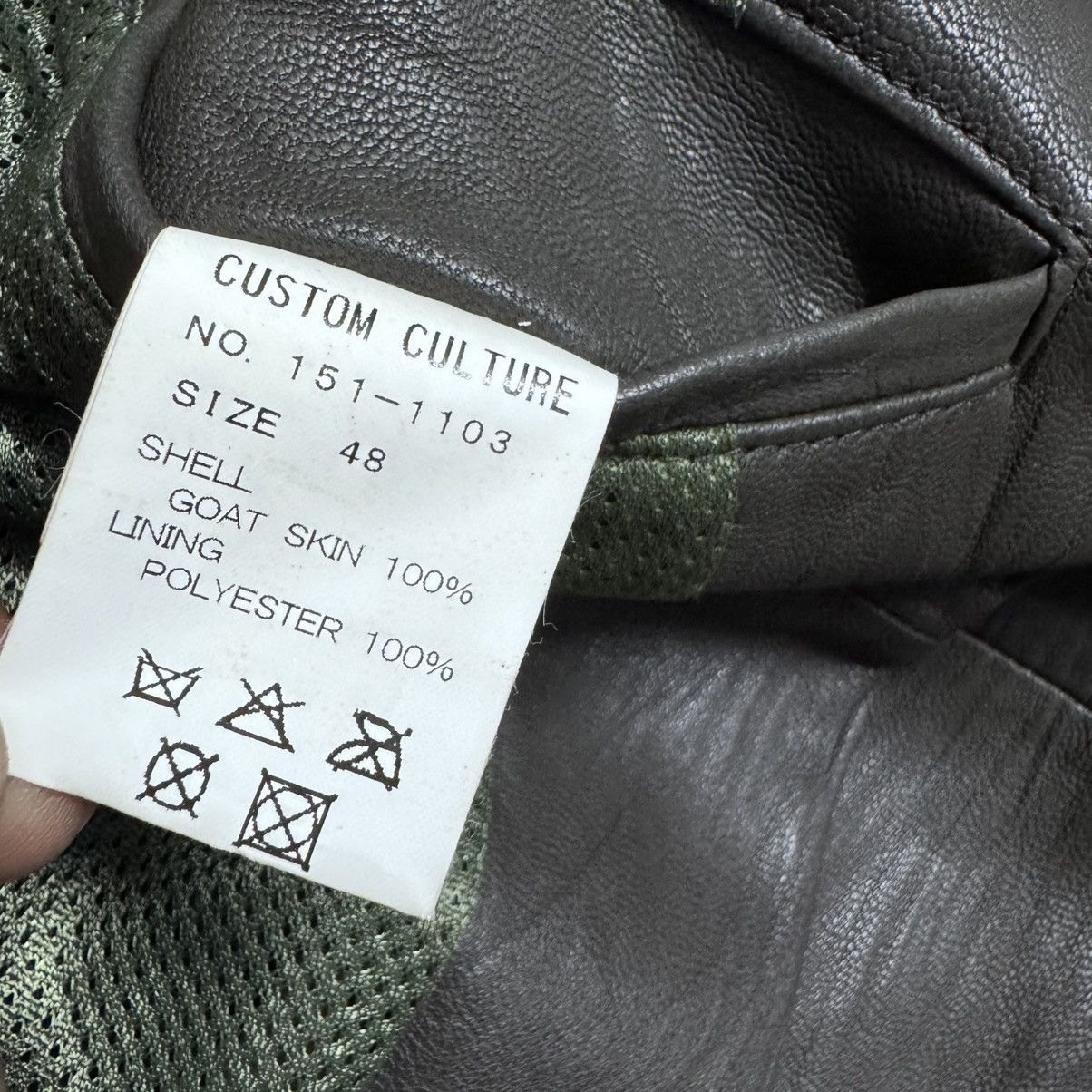 Le Grande Bleu (L.G.B.) Custom Culture Goat Skin Leather Biker Jacket Size US M / EU 48-50 / 2 - 17 Thumbnail