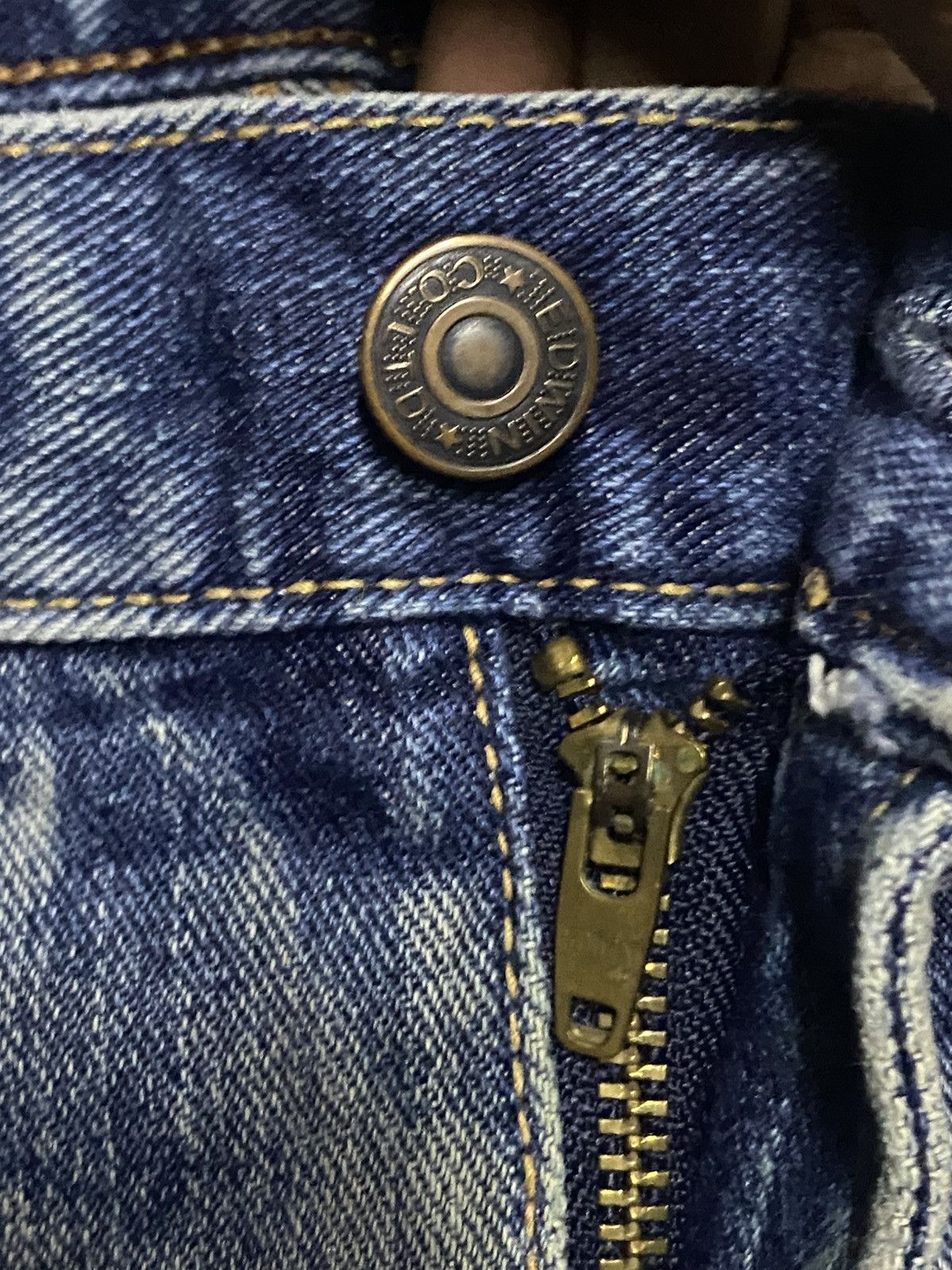 Japanese Brand Vintage Japanese Edwin 402Mud Wash Distressed Jeans Size US 30 / EU 46 - 8 Thumbnail