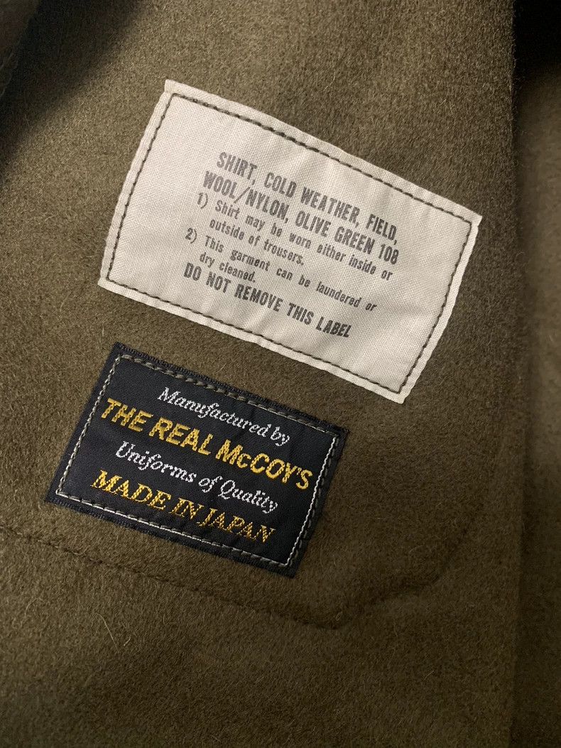 The Real McCoy's The Real Mccoy's The dark green woolen shirt OG108 can be w Size US L / EU 52-54 / 3 - 4 Thumbnail