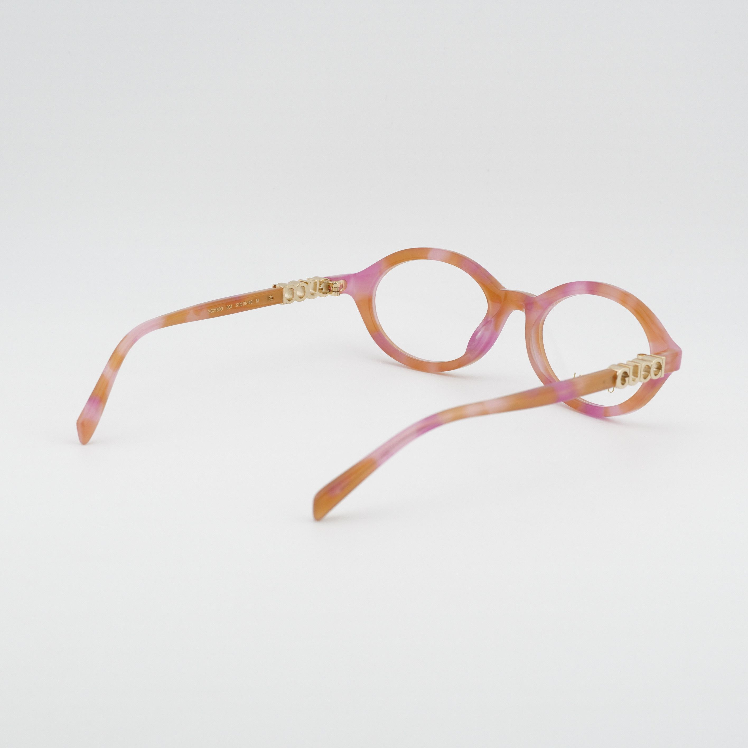 Gucci Gucci GG2153O 004 Eyeglasses Pink / Orange 51mm Oval Frame Size ONE SIZE - 10 Thumbnail