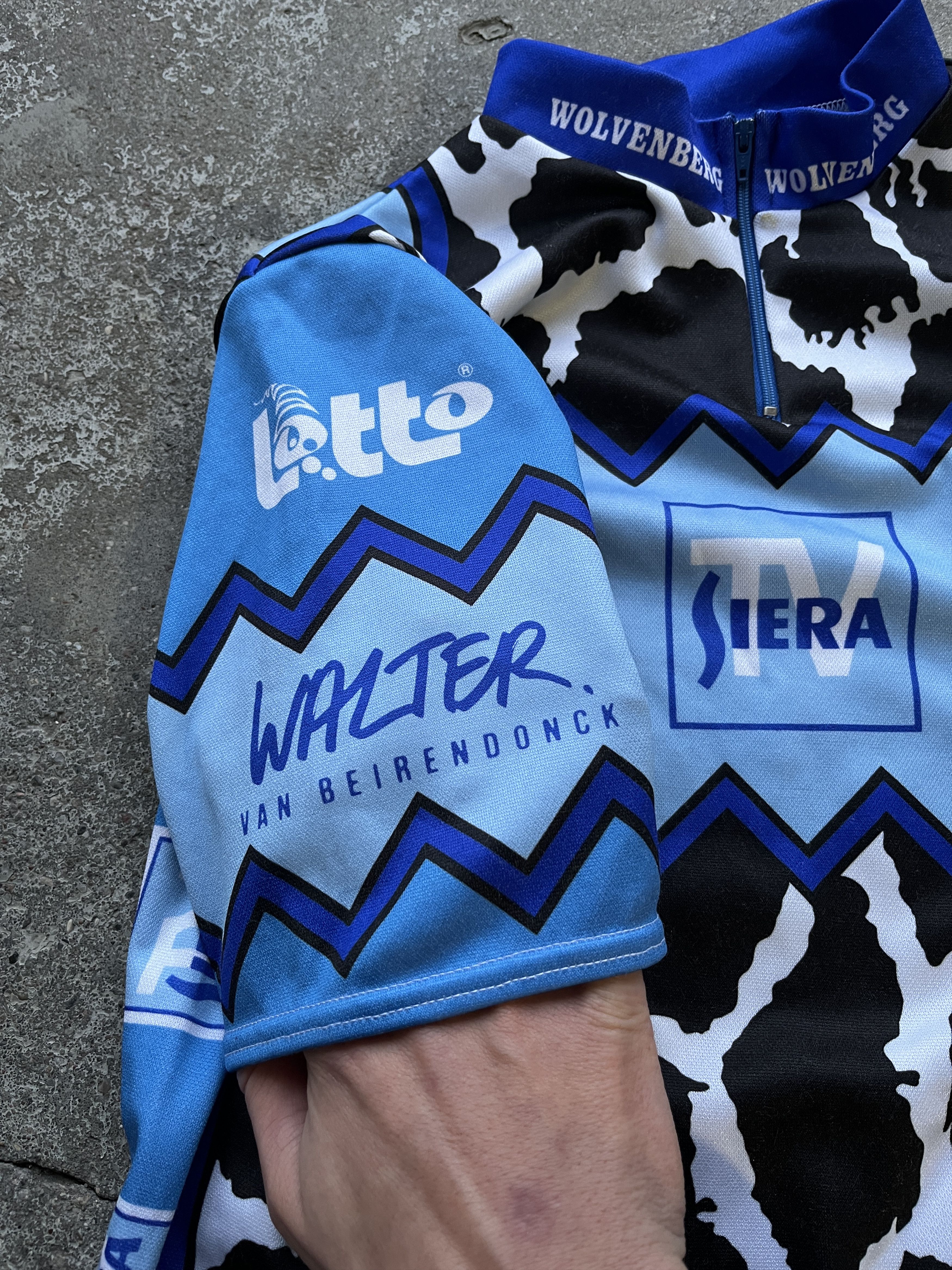 Walter Van Beirendonck Sample Archive WALTER VAN BEIRENDONCK X CYCLING JERSEY 90s Size US M / EU 48-50 / 2 - 2 Thumbnail