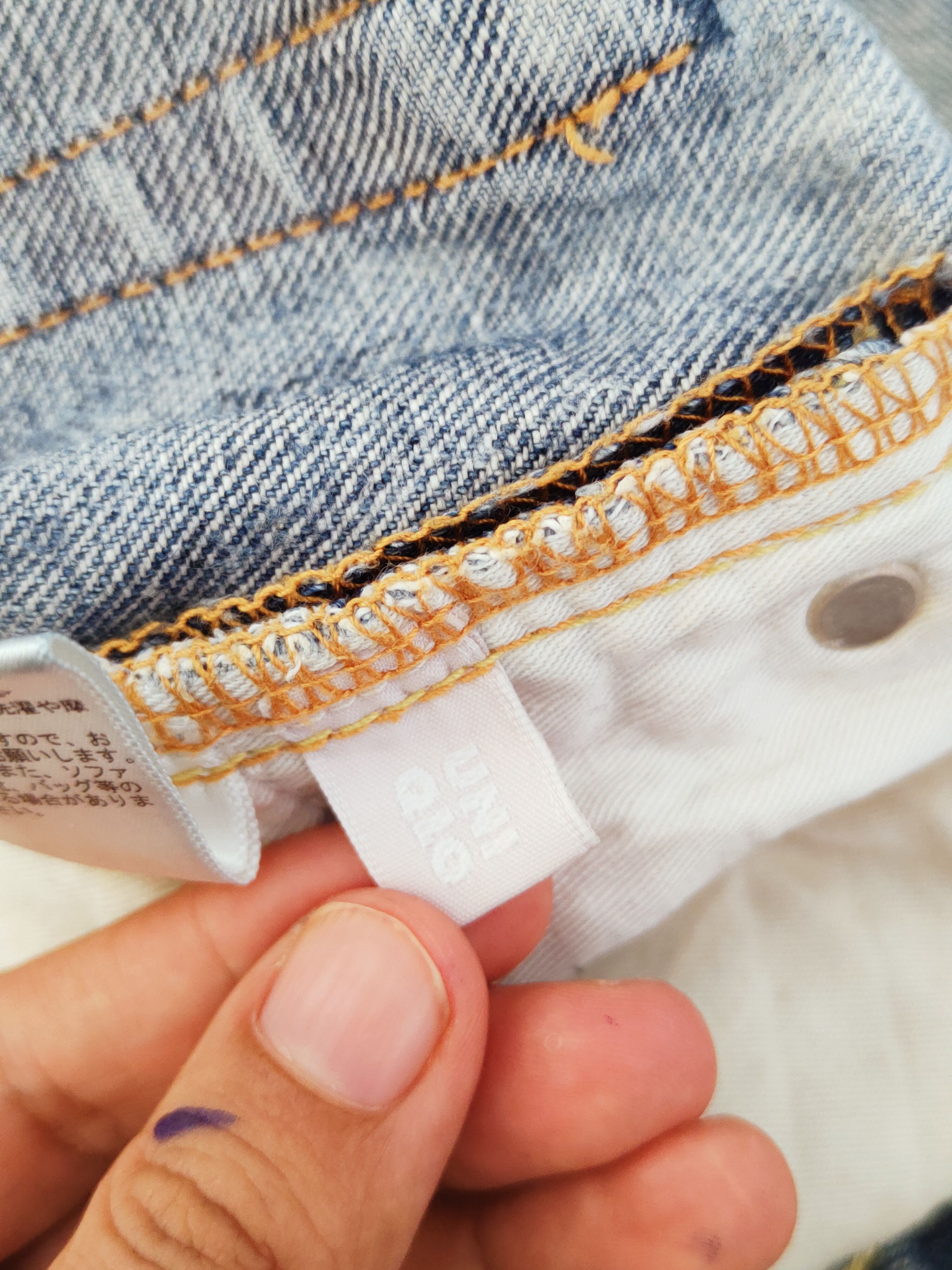 Japanese Brand Uniqlo Blue Faded Distressed Ripped Jeans #S2771 Size US 30 / EU 46 - 14 Thumbnail