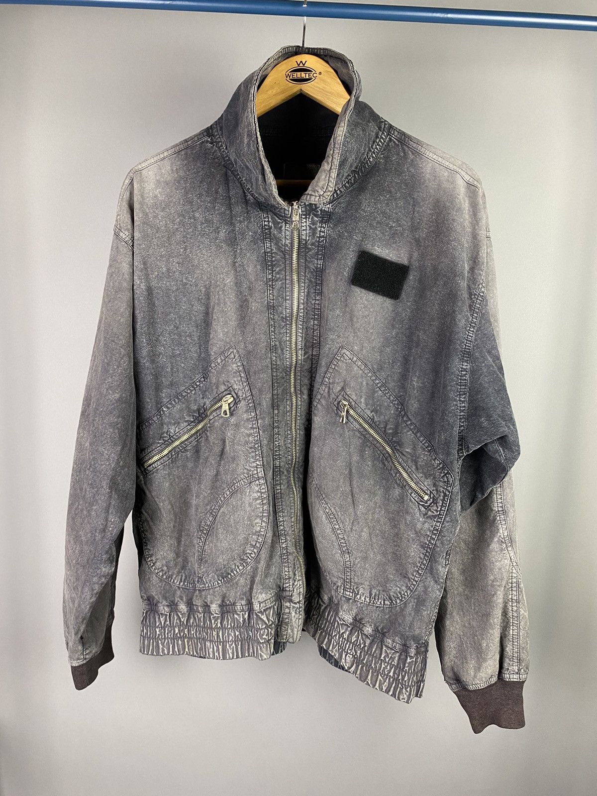 Vintage Vintage BELFE Hooded Jacket in Washed Grey Size US M / EU 48-50 / 2 - 1 Thumbnail