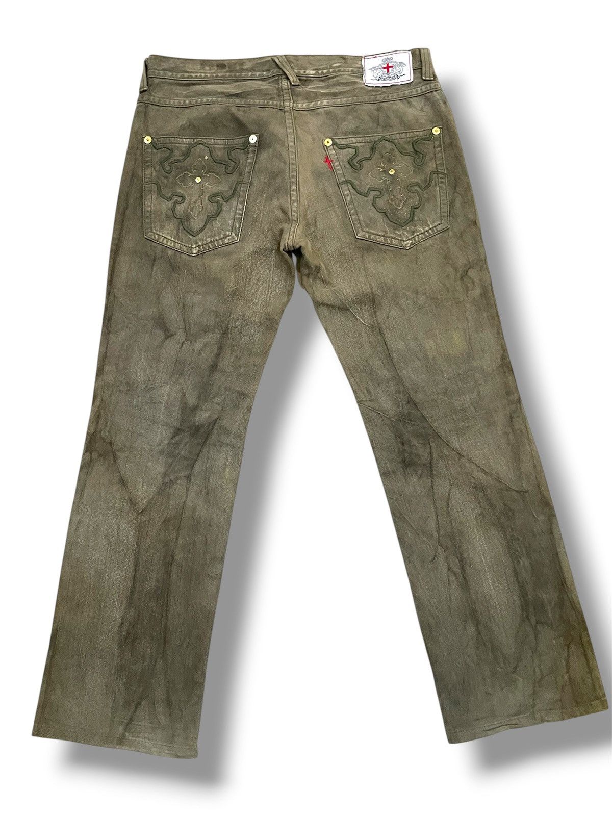 Japanese Brand RARE Genoese Tante Cose Boune A Tutti Faded Jeans Size US 34 / EU 50 - 2 Thumbnail