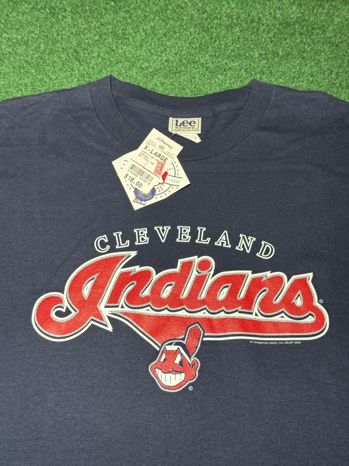 Lee Cleveland Indians Vintage Chief Wahoo 90s Y2K XL T Shirt Size US XL / EU 56 / 4 - 2 Thumbnail
