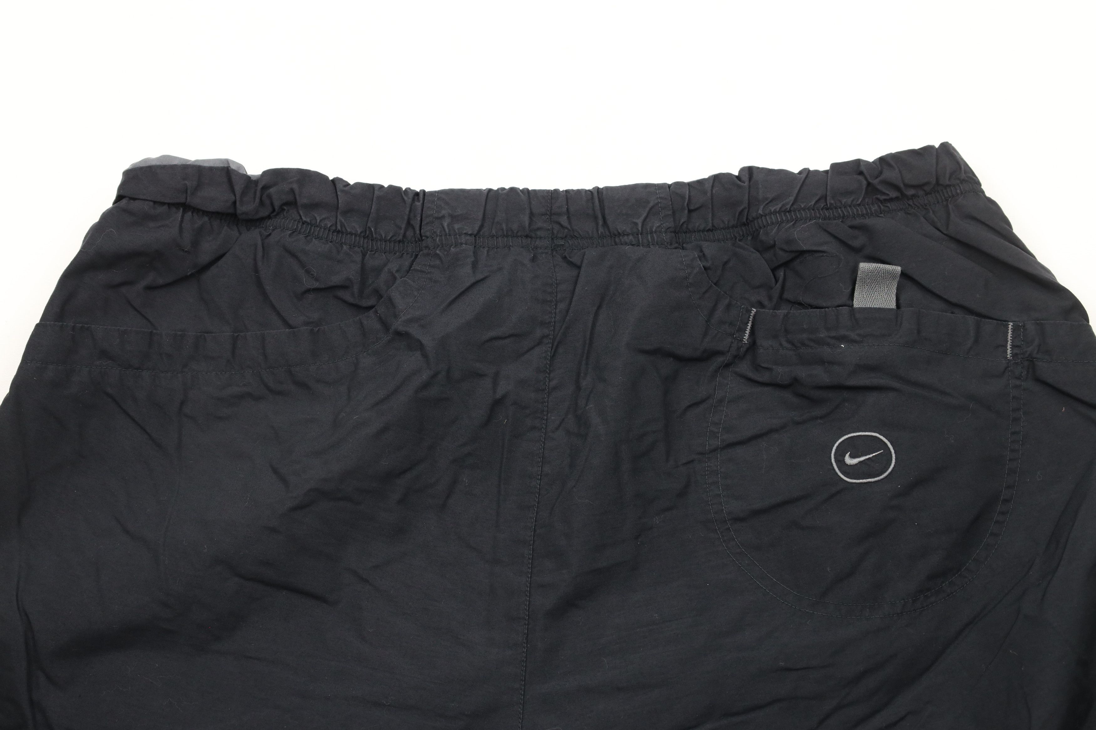 Nike × Vintage Vintage 90s Nike Scott Mini Swoosh Lined Cargo Shorts Black Size US 36 / EU 52 - 8 Thumbnail