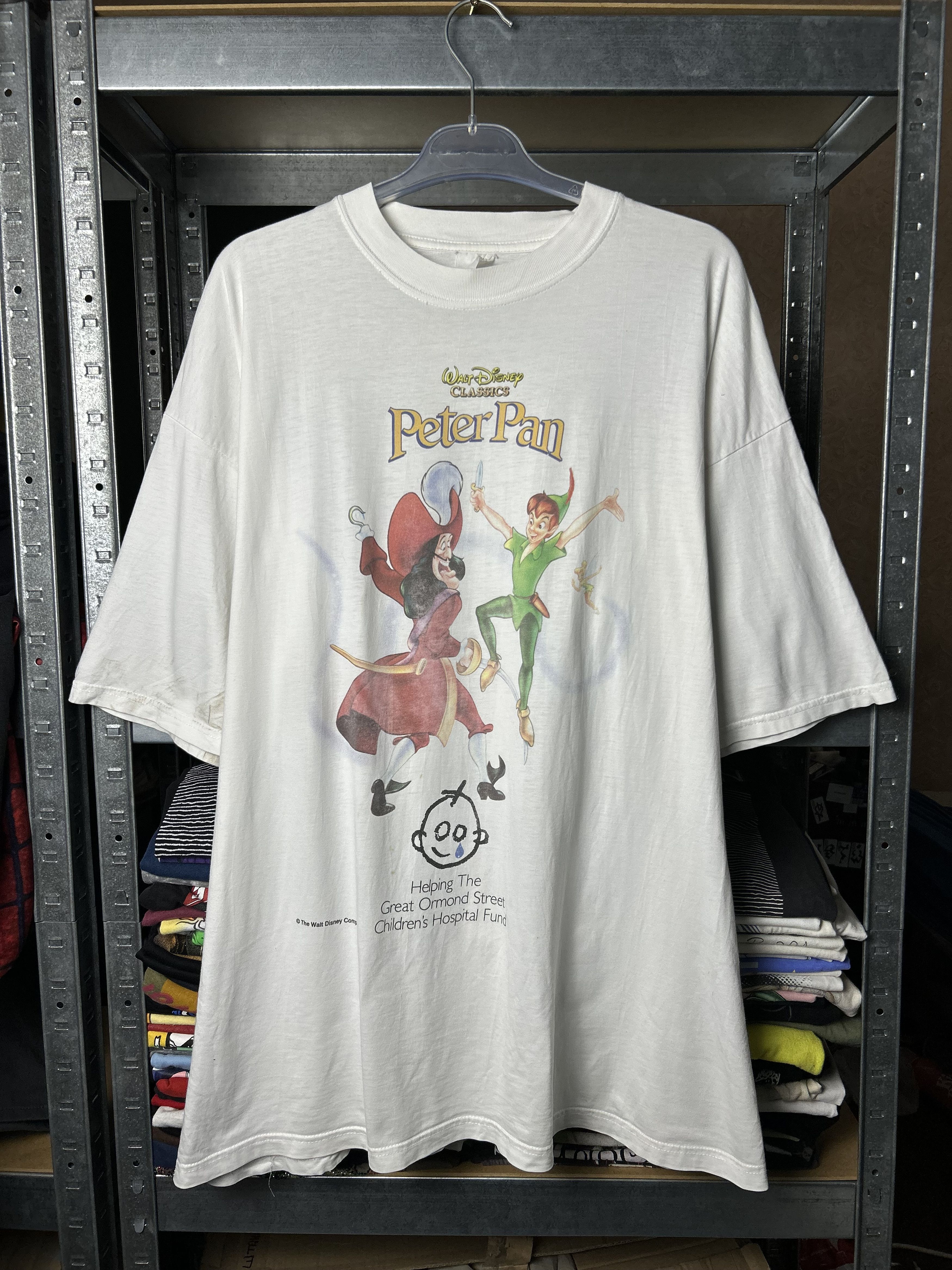 Cartoon Network Vintage 90s Peter Pan Hook Cartoon Movie T-shirt Size US XL / EU 56 / 4 - 1 Thumbnail