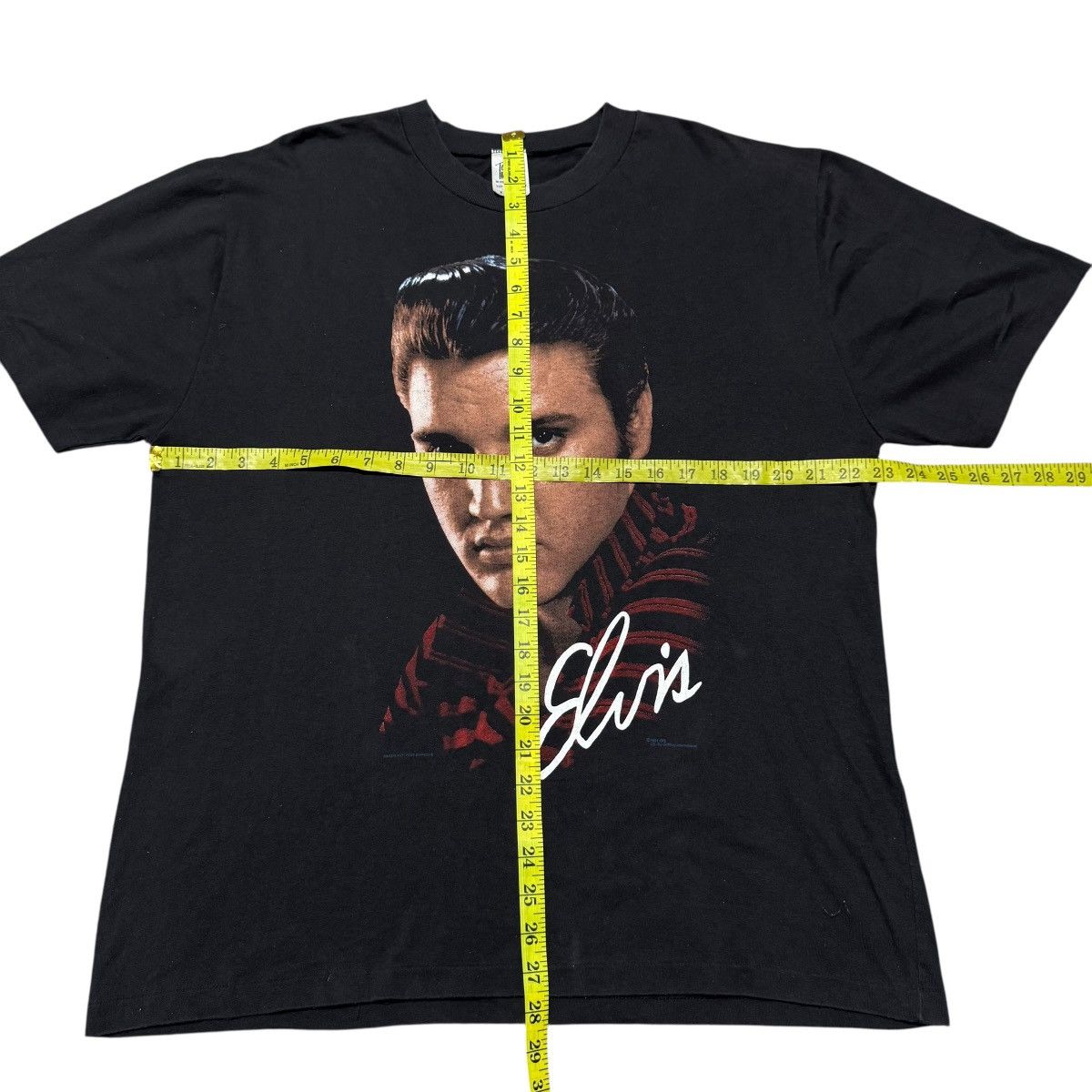 Band Tees Vintage 1991 Elvis Presley Portrait Shirt Single Stitch Size US XL / EU 56 / 4 - 14 Thumbnail