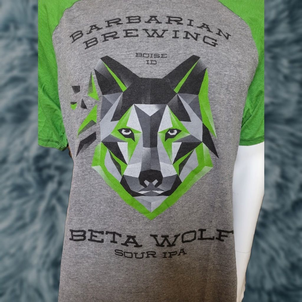 Barbarian Barbarian Brewing Beta Wolf Sour IPA Raglan T Shirt XL Gray Men Graphic Tee Cotton Blend Shirt Short Sleeve Crew Neck Palmer Cash Size US XL / EU 56 / 4 - 1 Thumbnail