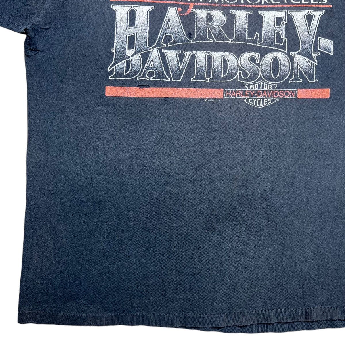 Harley Davidson × Vintage 1995 Harley Davidson Motorcycle Honolulu Hawaii Graphic Tee Size US XL / EU 56 / 4 - 8 Thumbnail